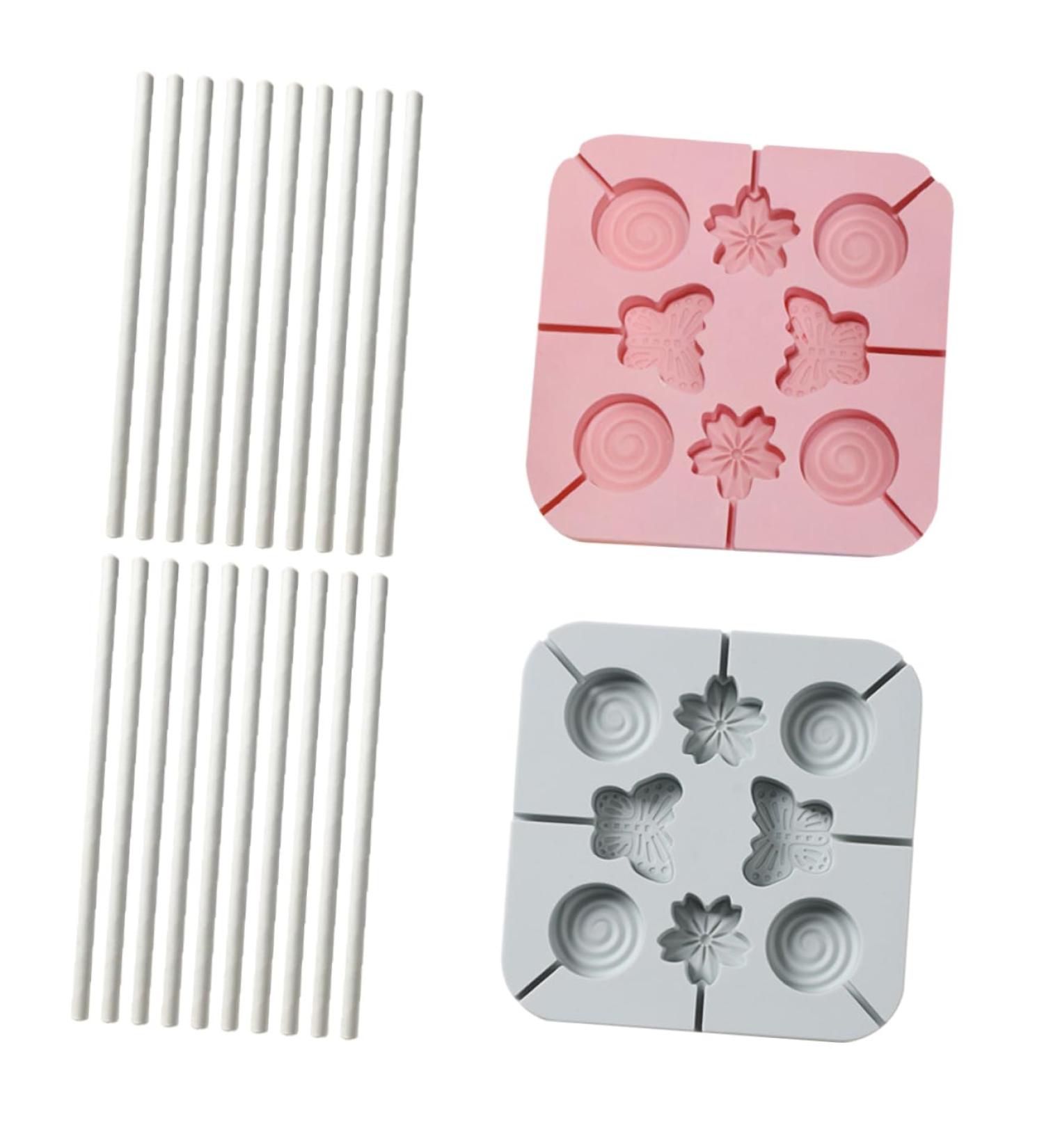 Zerodeko 1 Set Lollipop Mold Practical Baking Mold Chocolate Making Creative Candy Mold Cookie Baking Mold Candy Molds Silicone Molds Chocolate Mold Silica Gel Child Tool Square - Buy Online on GoSupps.com