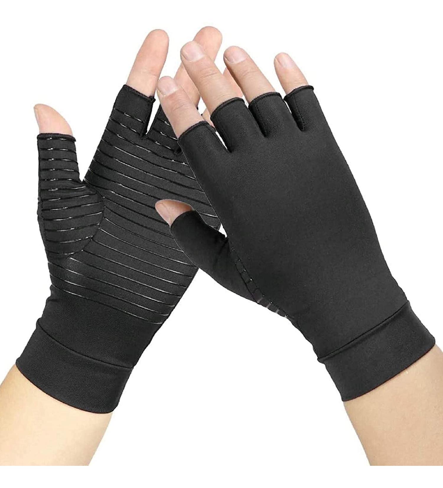 Plauauyt Arthritis Compression Gloves Copper Fiber Comfort Arthritis Glove for Rheumatoid Arthritis Carpal Wrist - Buy Online on GoSupps.com