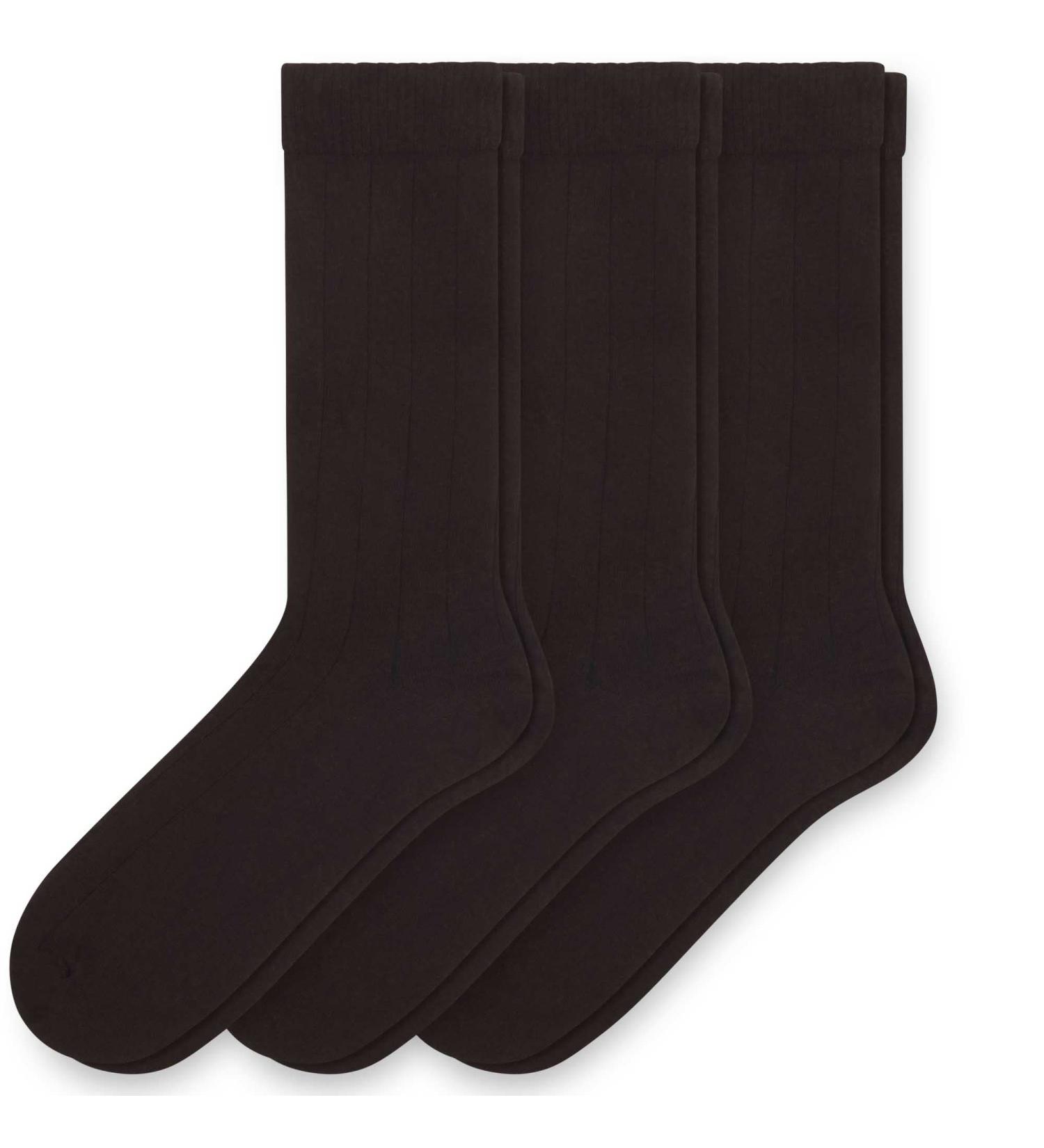Sugar Free Sox Men's Diabetic Socks Ribbed Mid-Calf 3 Pairs (10-13 Brown) - Health & Comfort | Diabetic-Friendly | Moisture-Wicking - Buy Online on GoSupps.com