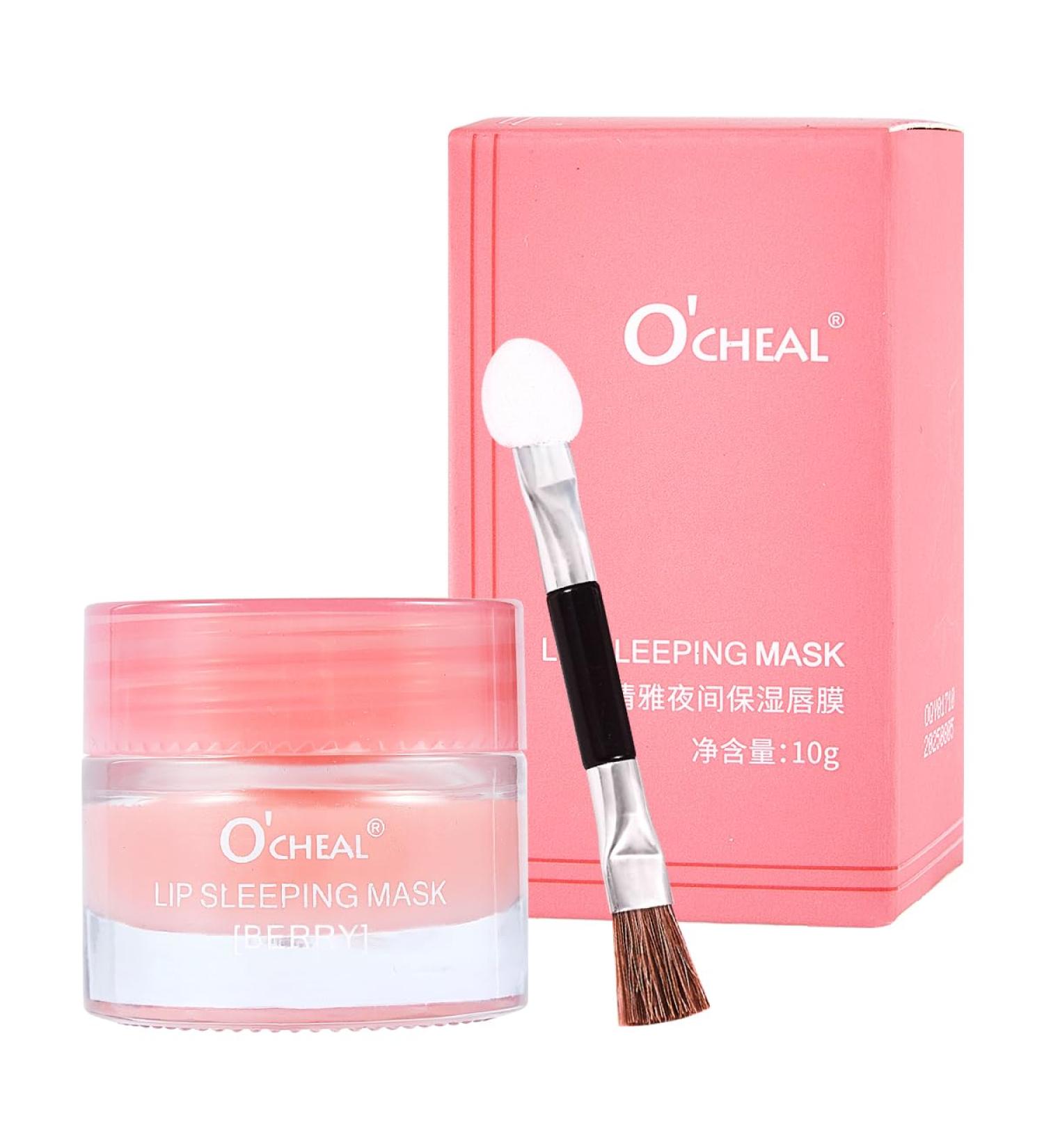 Lip Sleeping Mask Strawberry Lip Mask Overnight Strawberry Lip Balm Overnight Moisturizer Lip Balms for Moisture Lip Care for Dry Chapped Peeling Cracked Lips Fades Lip Lines 10g - Buy Online on GoSupps.com
