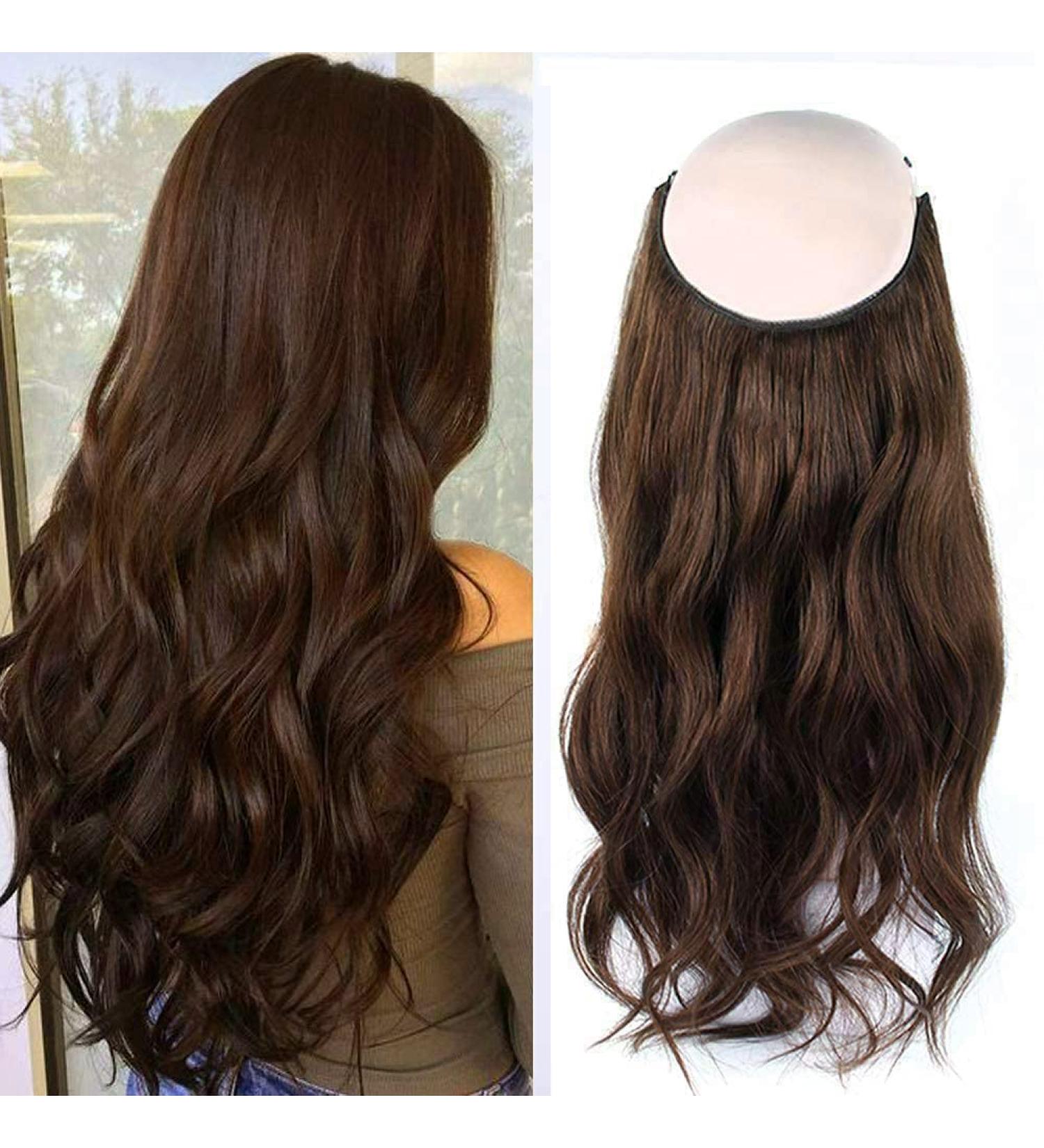16 Inch Brown Wire Hair Extensions - Real Human Hair, #3 - 120g Invisible Miracle Wire - Buy Online on GoSupps.com