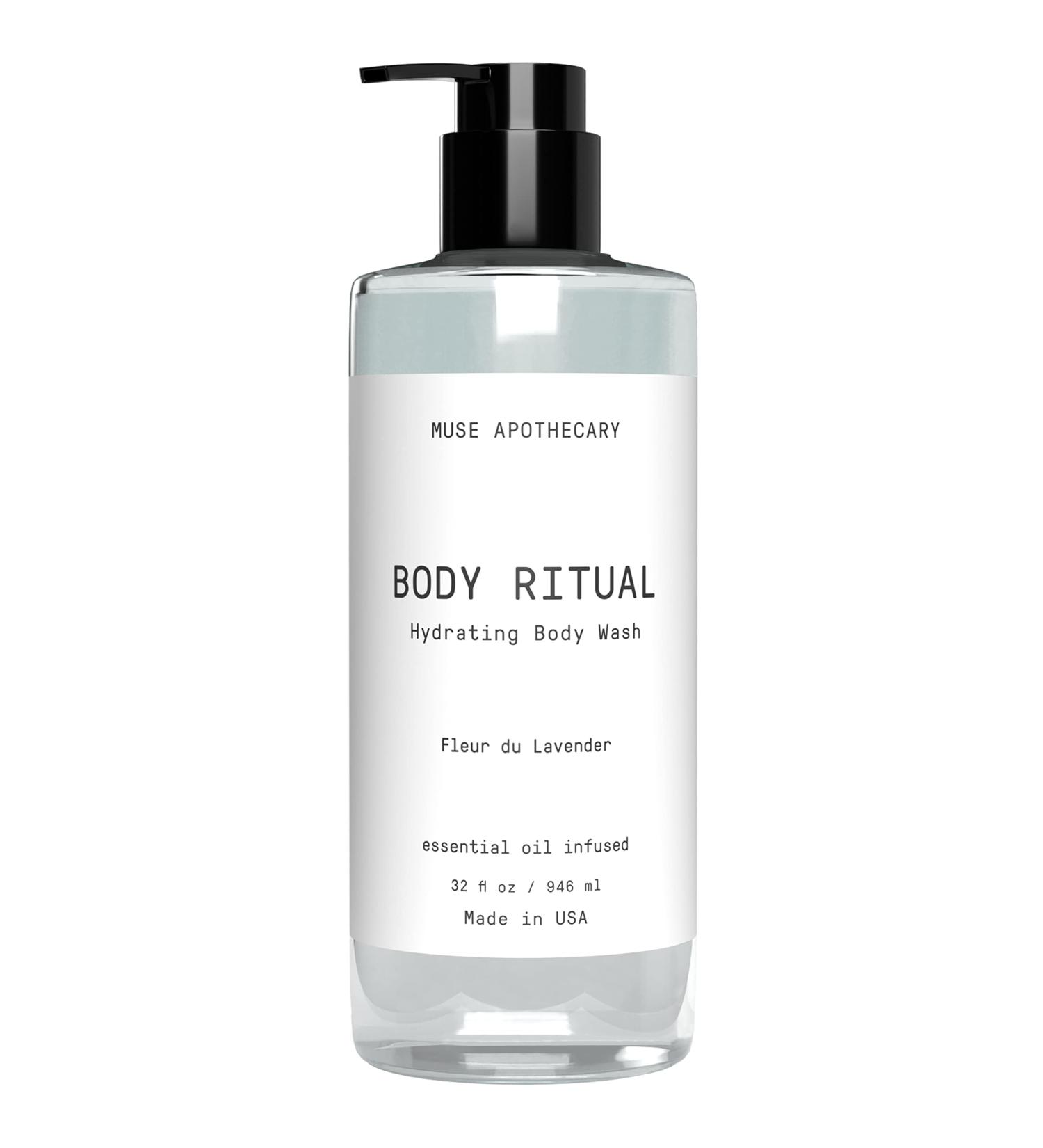 Muse Bath Apothecary Fleur du Lavender Body Wash - 32 oz | Natural Essential Oil Infused Aromatherapy Body Wash for Women & Men - Buy Online on GoSupps.com