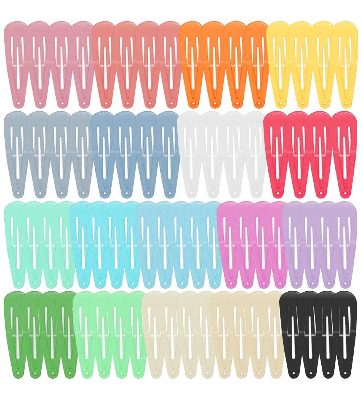 80 Pcs 2-Inch Snap Hair Clips Barrettes for Girls - Non-Slip Hair Accessories for Women, Kids, Teens, Toddlers - Buy Online on GoSupps.com