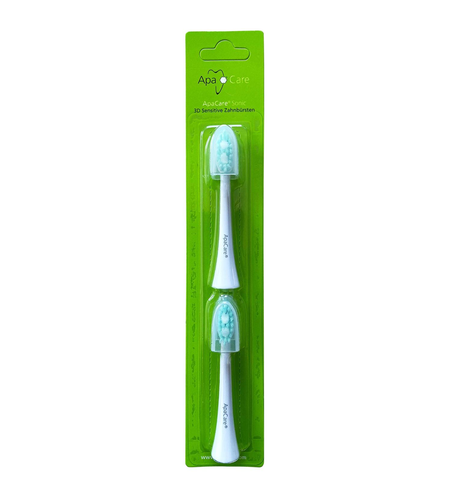 Apa Care Sonic 3D Sensitive Toothbrush Heads - Soft Bristles for Gentle Oral Care | International Shipping Available - Buy Online on GoSupps.com