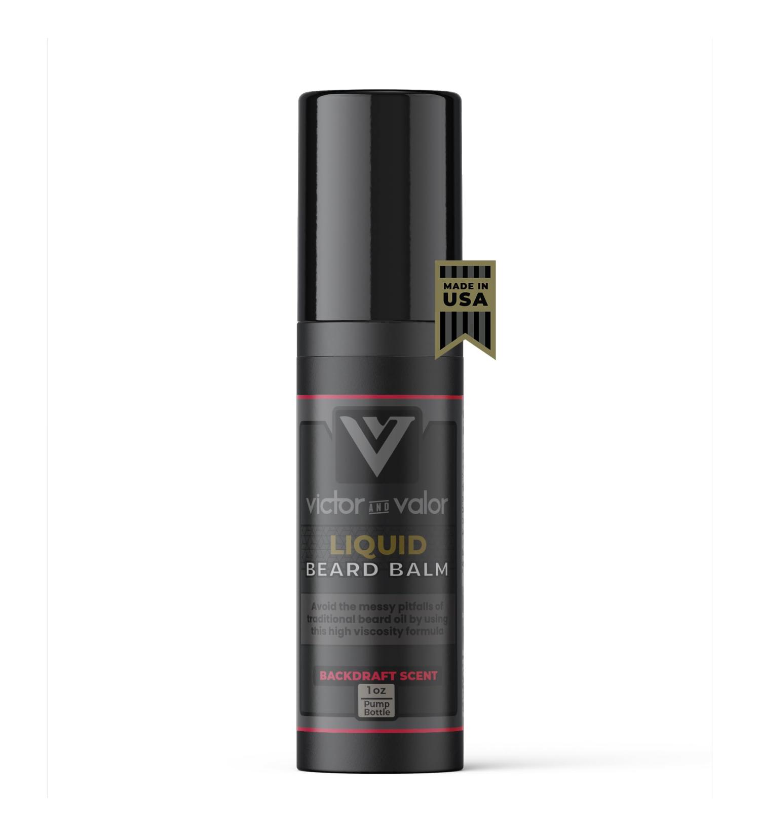 Liquid Beard Balm - 9 Oils Shea Butter & Vitamin E - High Viscosity Men's Grooming (1 oz - Buy Online on GoSupps.com