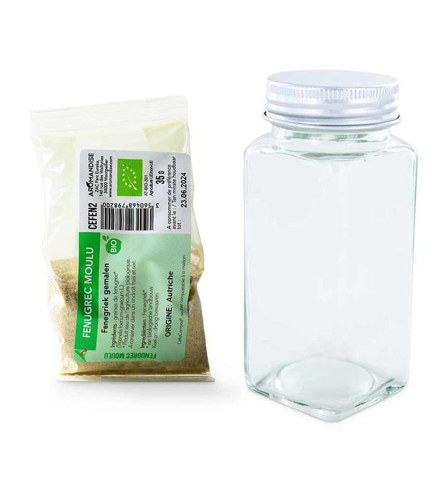 Spice Powder Bottle + Ground Fenugreek 35g - Buy Online on GoSupps.com