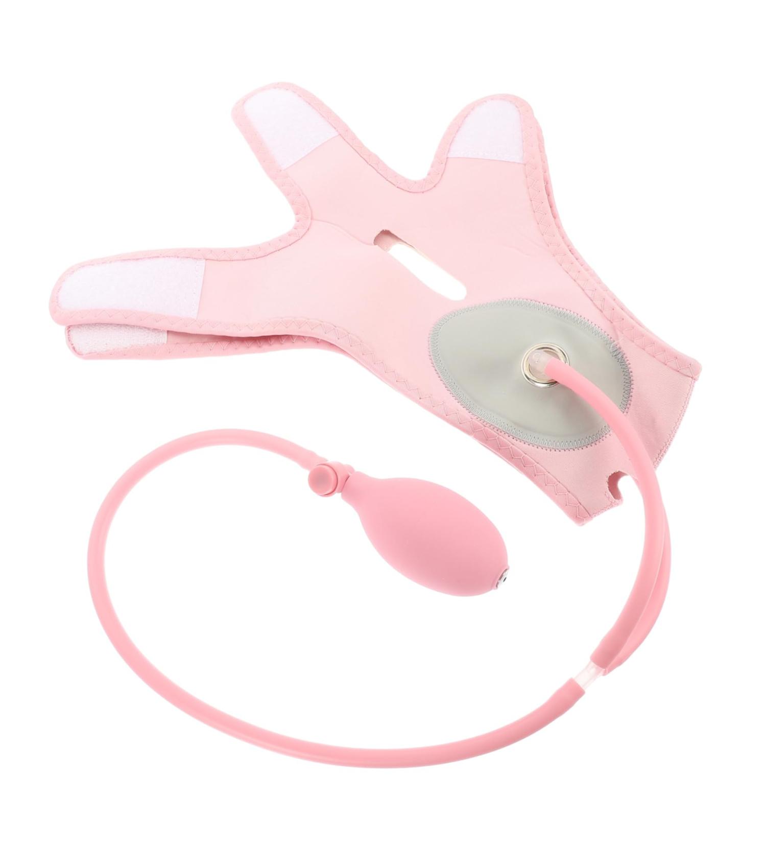 Healeved 1pc Inflatable Strap Facial Slimming Band Convenient Strap Facial Beauty Supply Girl Strap Thin Strap Beauty Bandage 60x28cm Pink - Buy Online on GoSupps.com