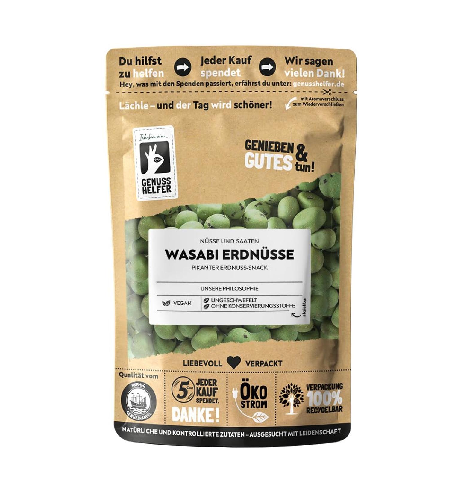Bremer Gew rzhandel Wasabi Peanuts 150g - Crunchy & Spicy Snack | International Shipping - Buy Online on GoSupps.com