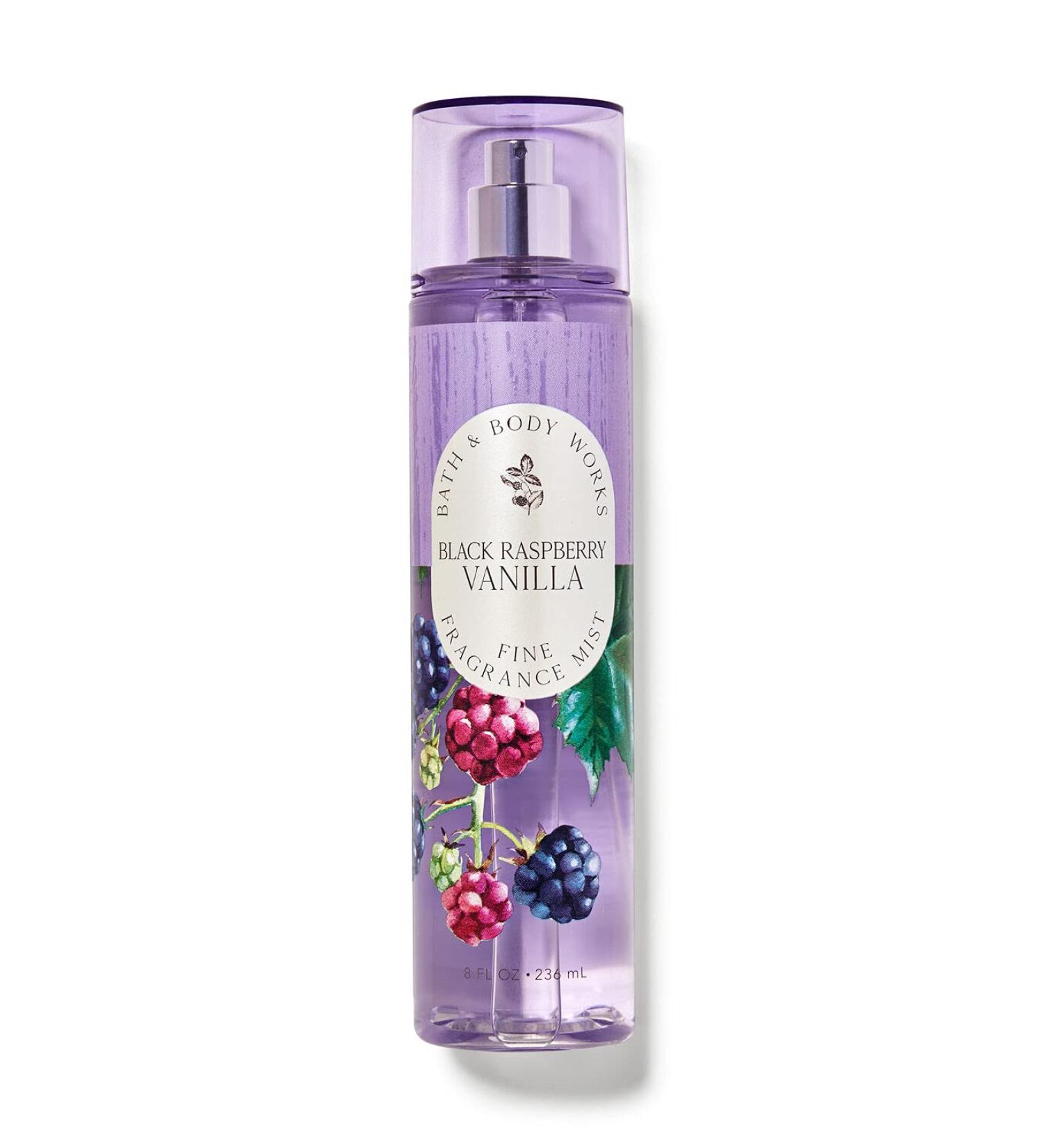 Bath & Body Works Black Raspberry Vanilla Signature Collection Fragrance Mist 8 Fl Oz (Blackberry Vanilla)
