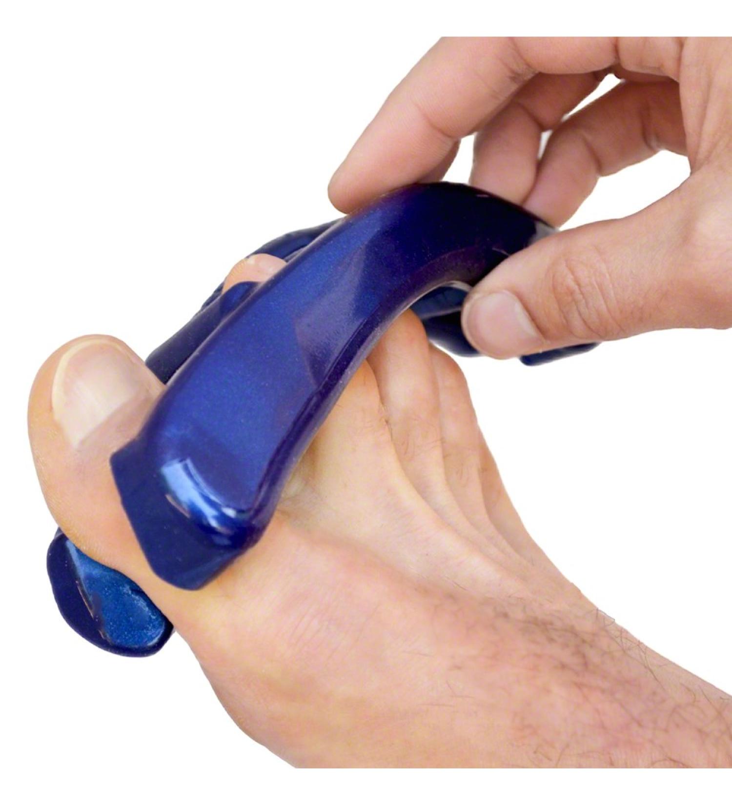 Men's Metallic Blue Yoga Toes Gel Toe Separators - Relieve Foot Pain and Improve Athletic Performance! (Large) - Buy Online on GoSupps.com