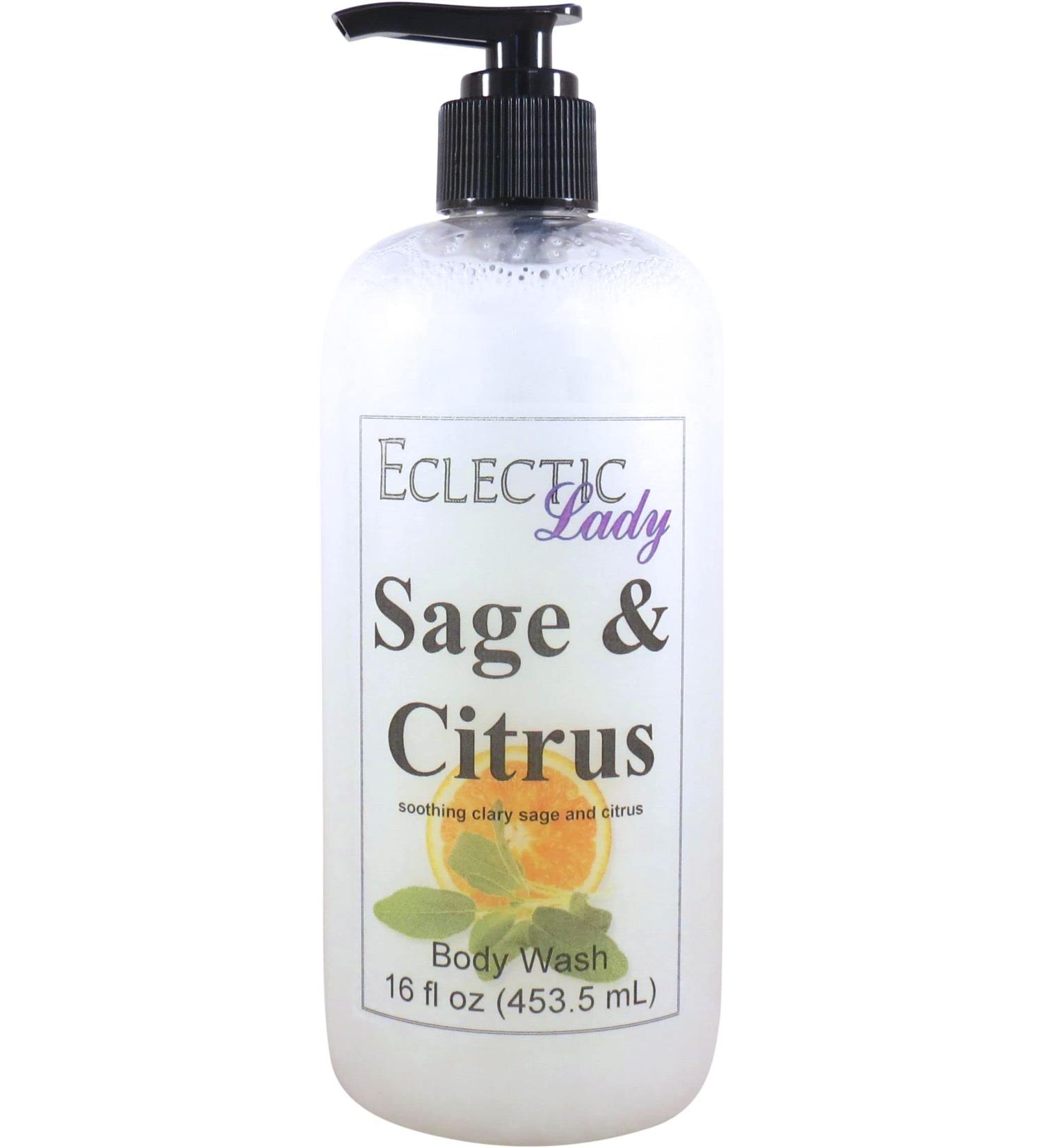 Eclectic Lady Liquid Pearl Body Wash - Sage And Citrus Scent 3-in-1 Use For Bubble Bath Hand Soap & Body Wash Phthalate-Free Sage And Citrus Fragrance Handcrafted in USA (16 oz) 16 Fl Oz (Pack of 1) - Buy Online on GoSupps.com