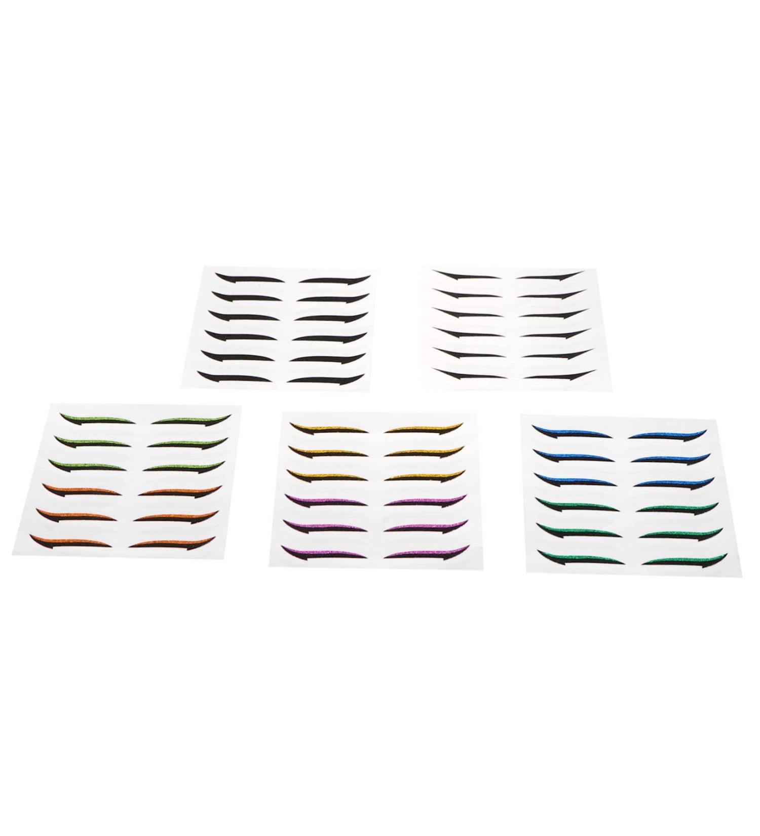 FOMIYES 36 Pairs Glitter Eyeliner Double Eyelid Stickers Eye Makeup Tools Eyeliner Decal Flash Applique Miss - Buy Online on GoSupps.com