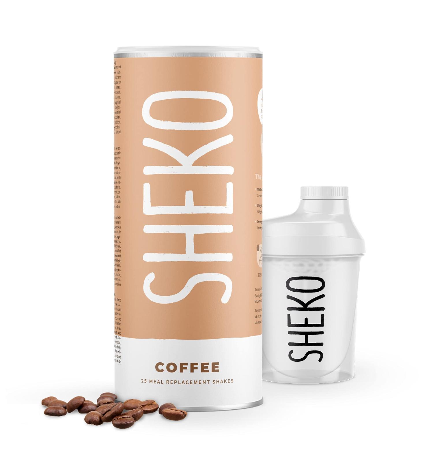 Sheko Coffee Meal Set - 25 Creamy Weight Loss Shakes 200 kcal Gluten-Free & Delicious Diet Shakes for Weight Loss - Buy Online on GoSupps.com