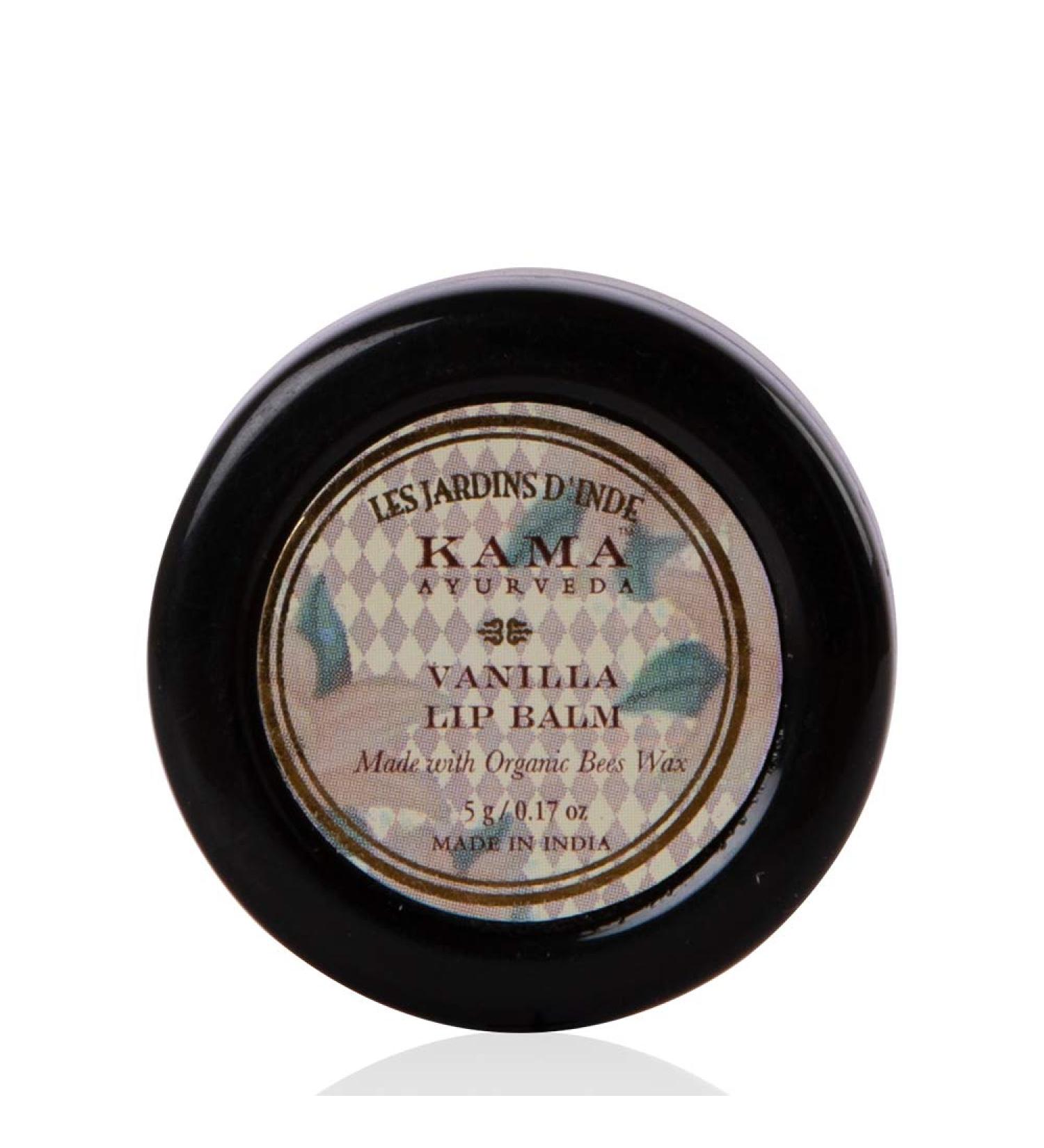Kama Ayurveda Vanilla Lip Balm 5G - Nourishing & Natural Lip Care for Soft Lips - Buy Online on GoSupps.com