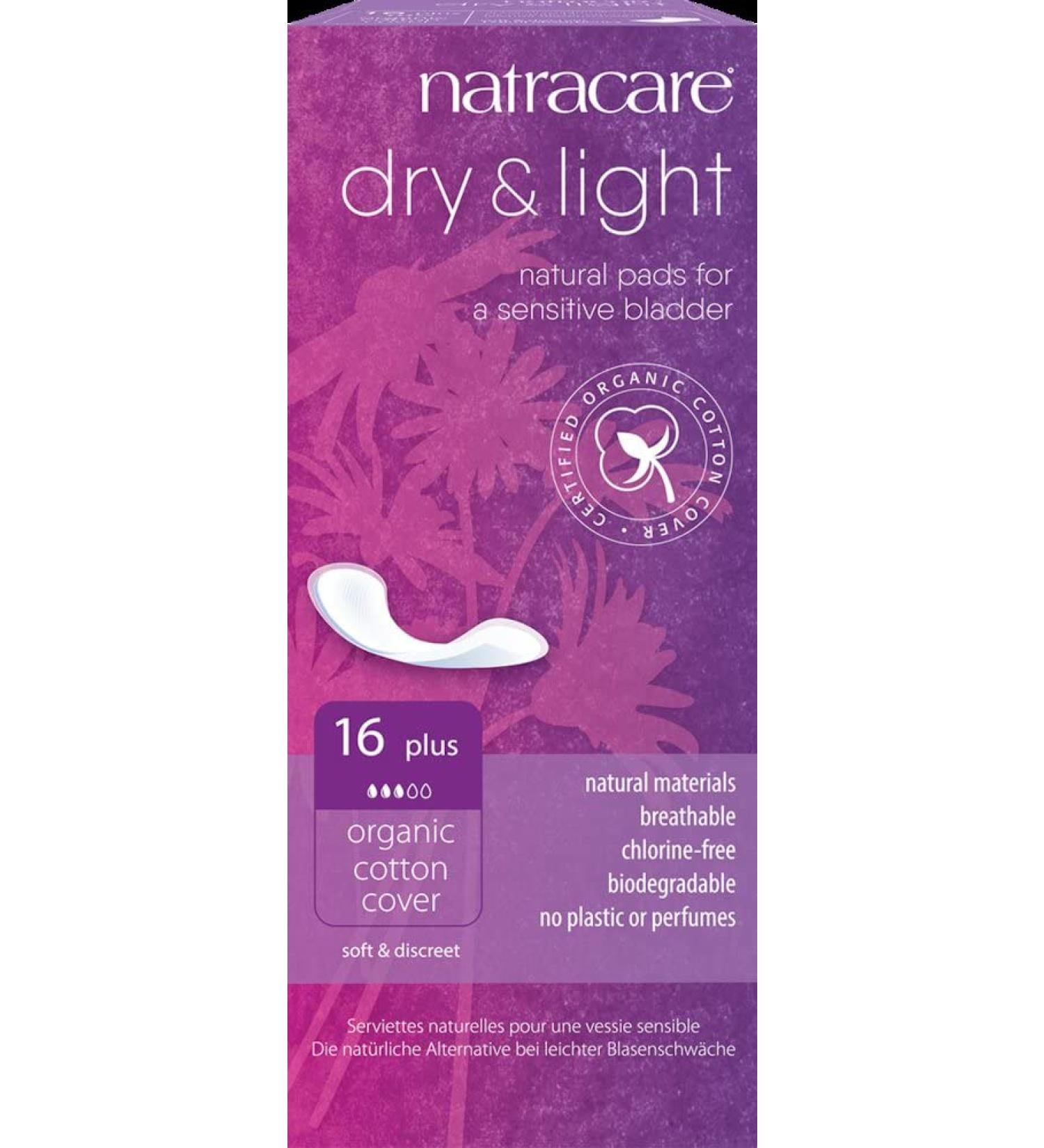 Natracare Bio Dry & Light Incontinence Pad Plus 16 Pcs (2 x 16 Pcs)
