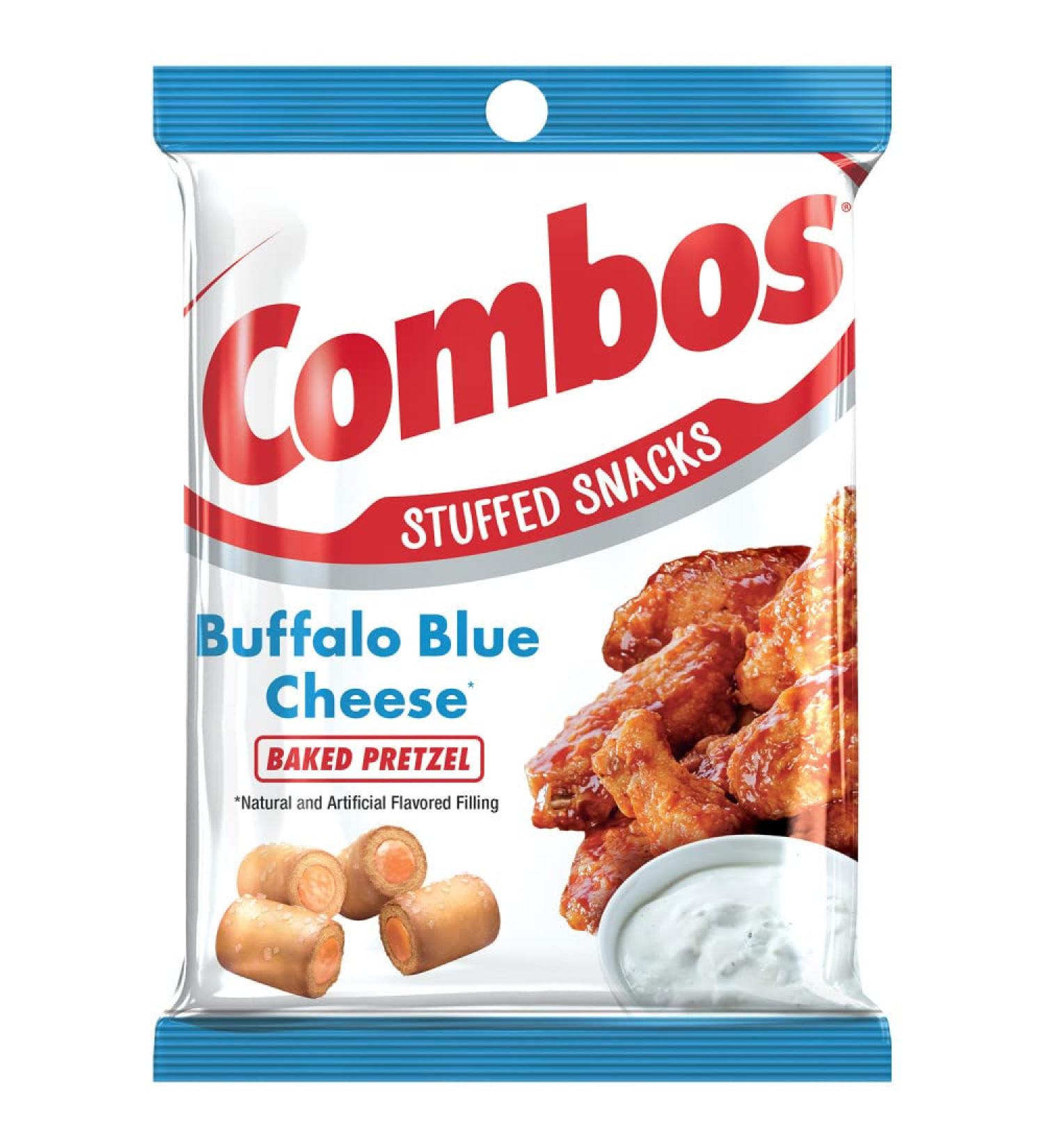 COMBOS Buffalo Blue Cheese Pretzel Baked Snacks - 6.3 oz Pack of 6 | Delicious Savory Snacks - Buy Online on GoSupps.com