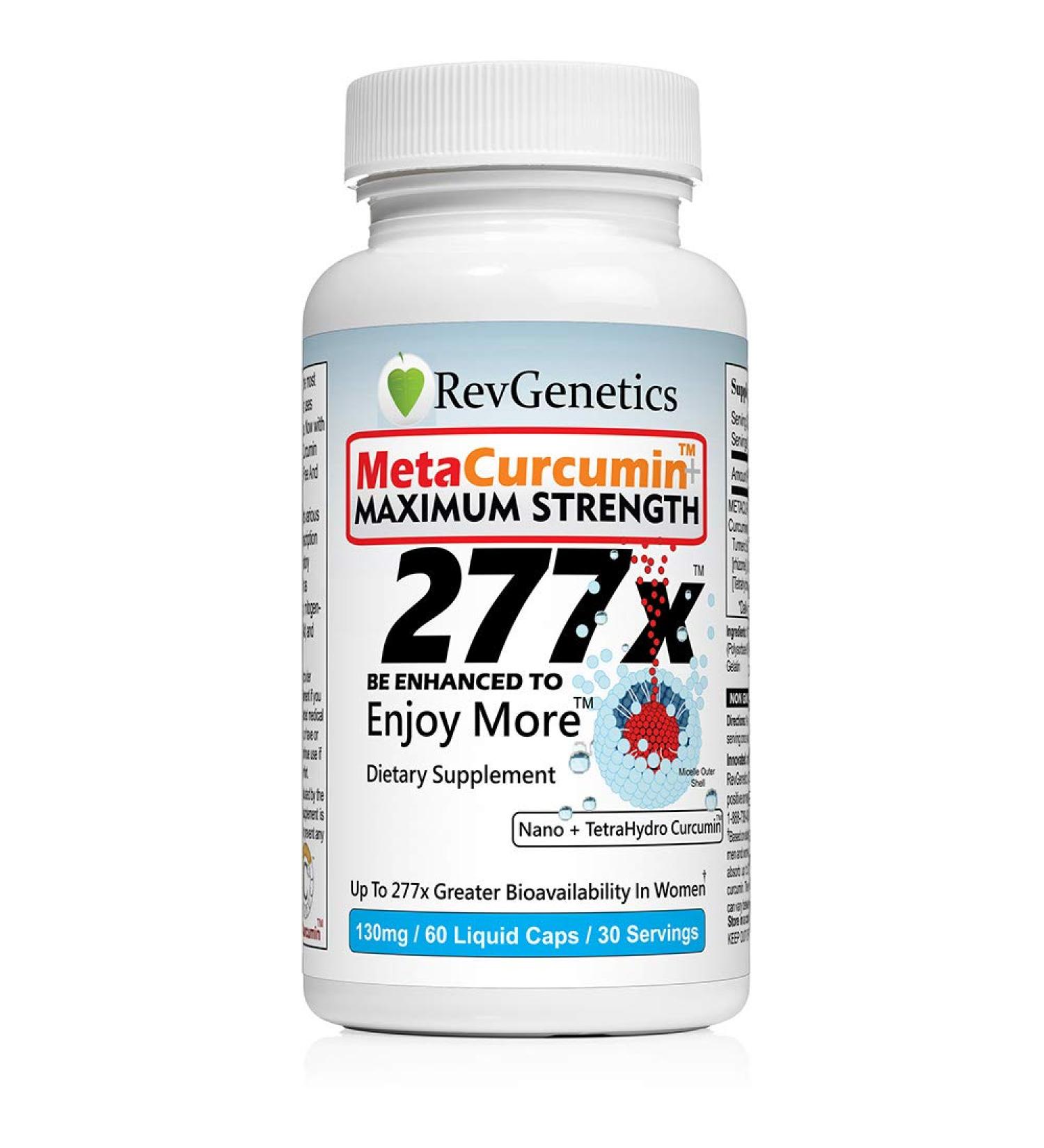 MetaCurcumin 277x Super Curcumin + TetraHydroCurcumin - Powerful Curcumin Supplement - Buy Online on GoSupps.com