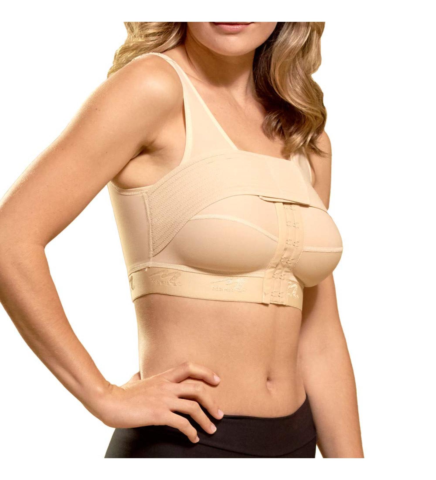 MARENA Recovery Compression Bra with Implant Stabilizer Band | Size 34/36 (M) Beige - Post Surgery Support - Buy Online on GoSupps.com