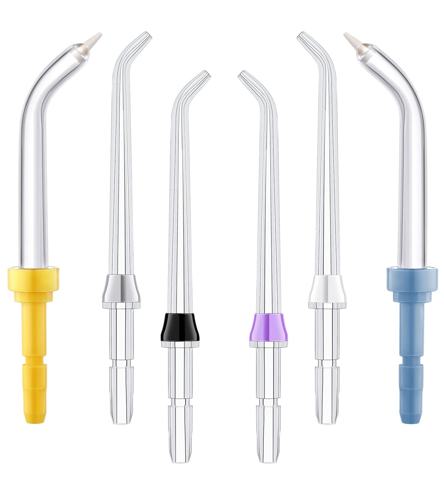 6-Piece Water Flosser Replacement Classic Jet Tips - Flosser Refill Heads for Effective Oral Hygiene - Buy Online on GoSupps.com