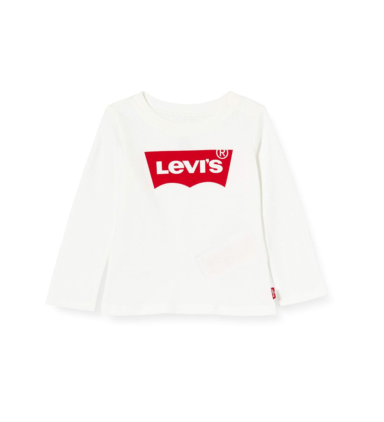 Levi's Kids Baby Girls Long Sleeve Batwing Tee - White (3 Months) - Buy Online on GoSupps.com