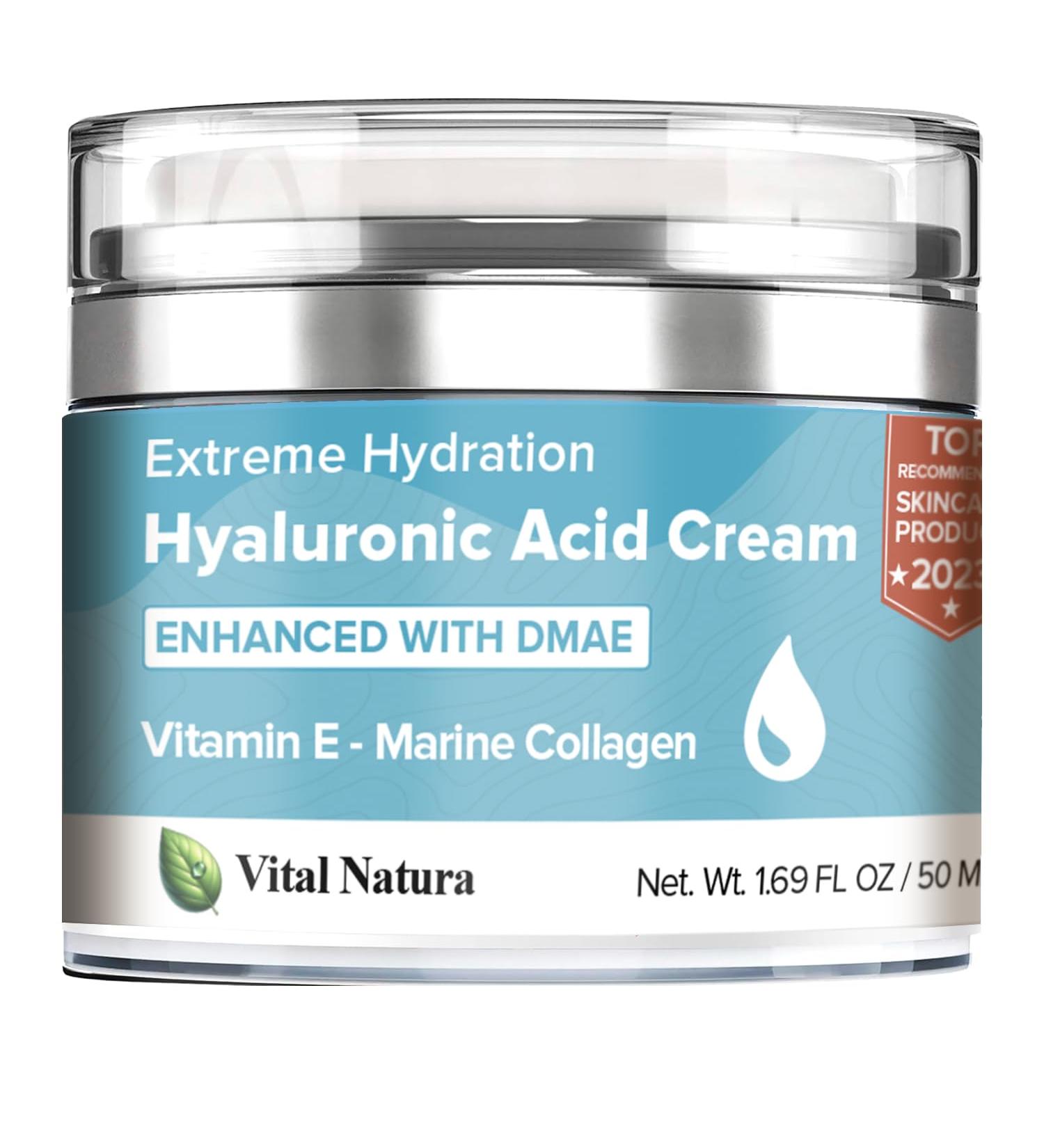 Buy Hyaluronic DMAE Lift Firm Skin Cream - Anti-Aging Face Moisturizer with Marine Collagen | Reduce Fine Lines & Wrinkles | 1.69 oz International Shipping - Buy Online on GoSupps.com