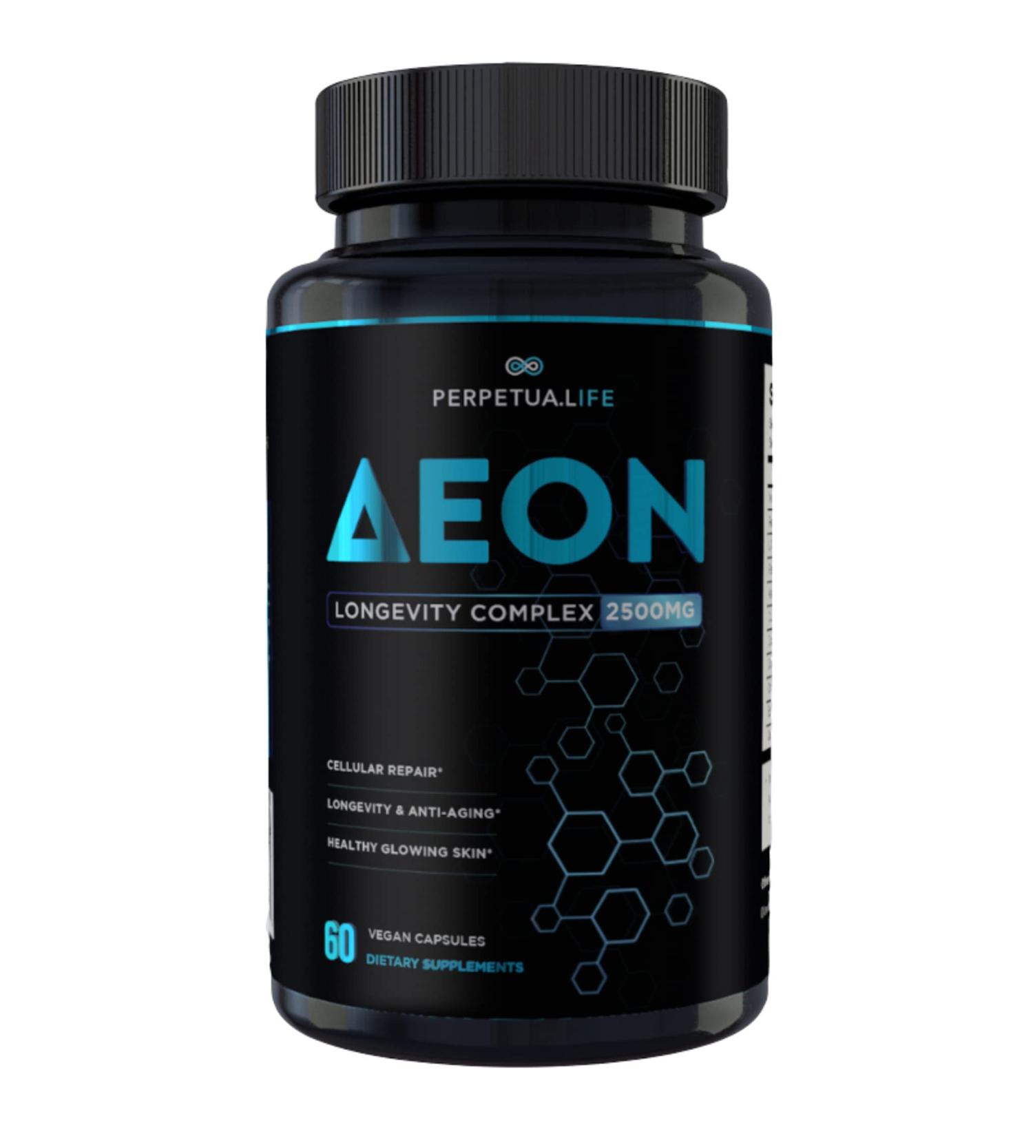 Premium Anti-Aging NAD+ Complex with Fisetin, Quercetin, Resveratrol, Collagen & More - AEON - Buy Online on GoSupps.com