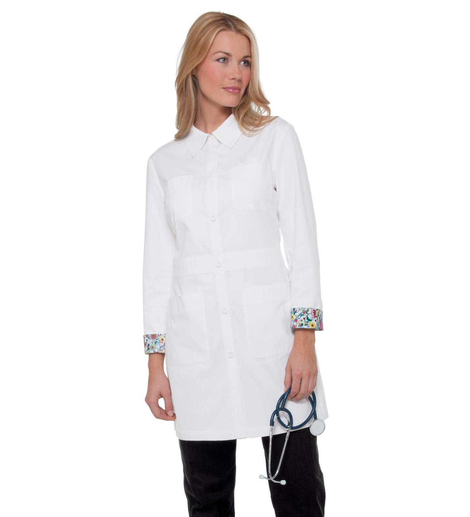 KOI 419 Women's Rebecca Lab Coat - X-Small, White - Buy Online on GoSupps.com