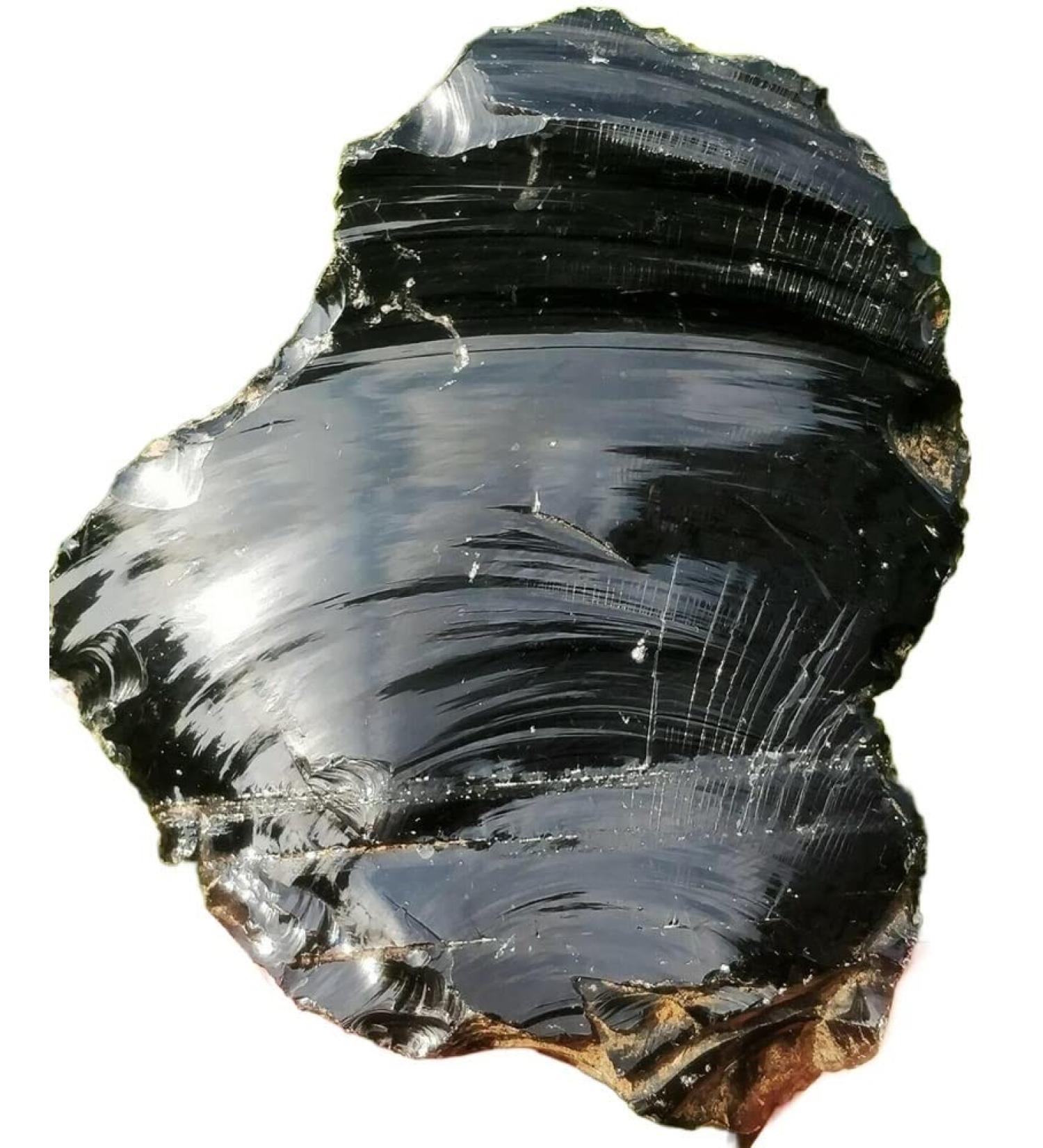 Natural Crystal Rough 1pc 200g Obsidian Crystal Stone Natural Rough Specimen - Buy Online on GoSupps.com
