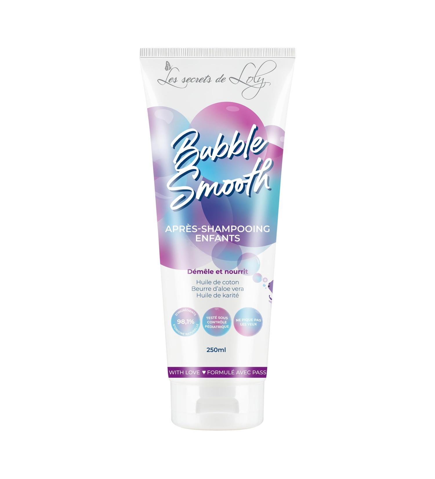 Les Secrets de Loly Bubble Smooth Apr s-shampooing enfant d m lant Nourrit & d finit les boucles Cheveux boucl s fris s et cr pus (enfants) +98% d'origine naturelle 250 ml 2025 - Buy Online on GoSupps.com