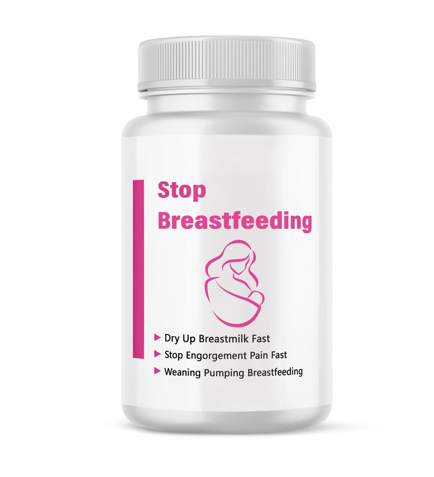 SHUNNIUB Stop Breastfeeding Products Weaning Postpartum Essentials for Women Dry Up Breastmilk Supply & Stop Pumping Engorgement Pain Fast 60 Capsules Pills - Buy Online on GoSupps.com