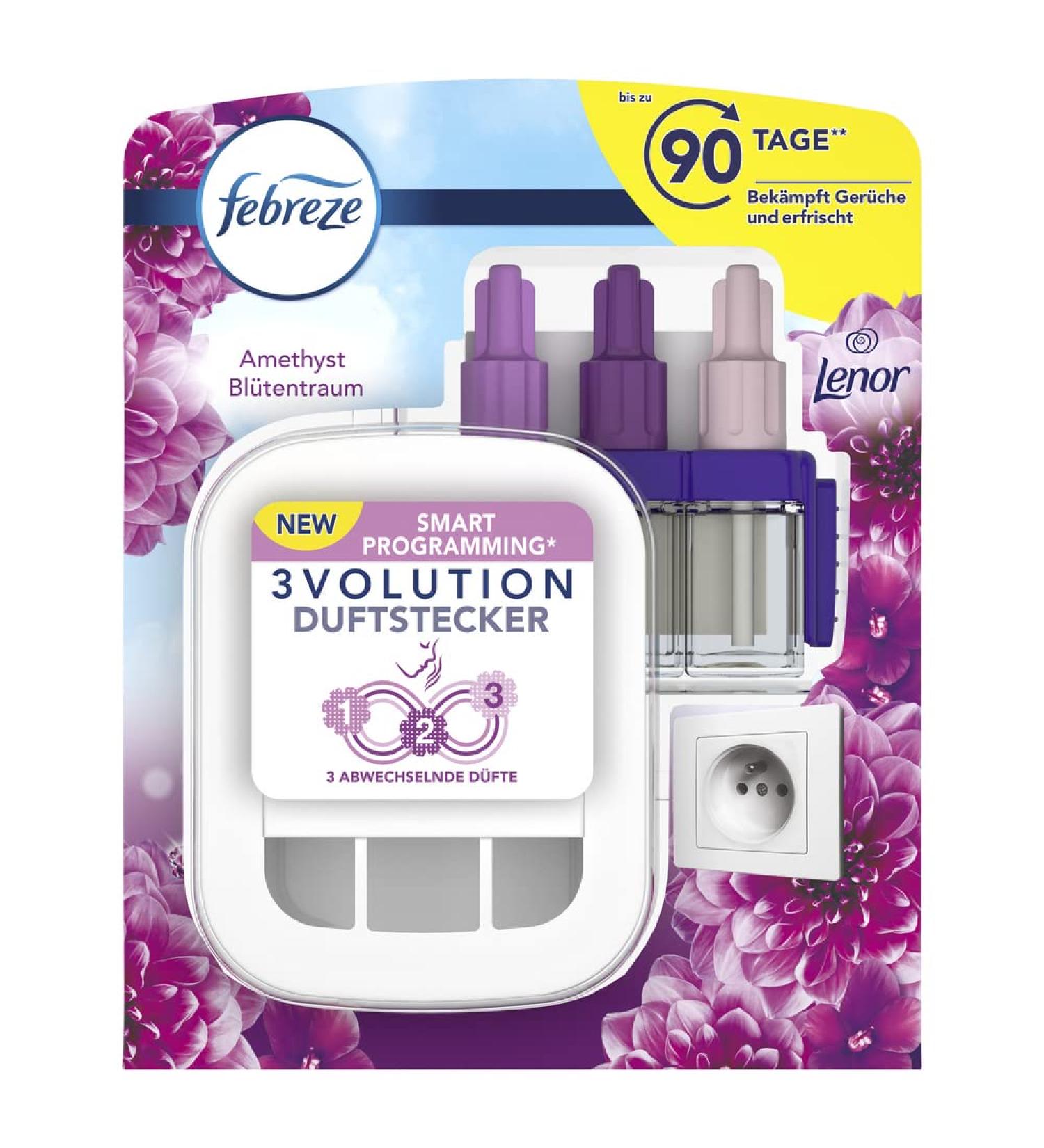 Febreze 3Volution Amethyst Oil Starter Set - 20ml Room Fragrance & Air Freshener | International Shipping - Buy Online on GoSupps.com
