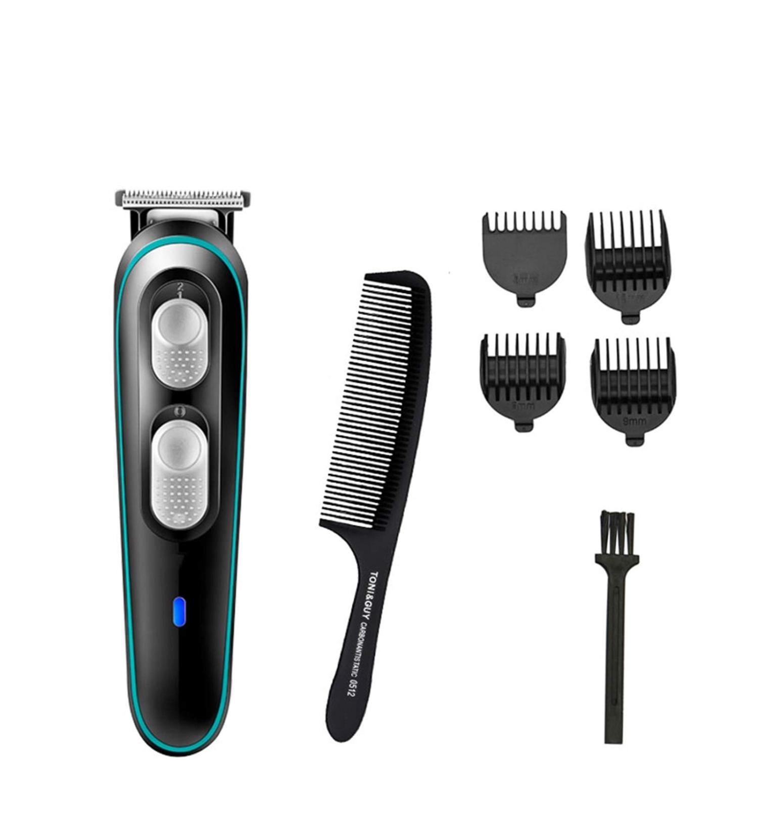 Buy Cordless Rechargeable Hair Clippers - 7-Piece Family Haircut Kit | Perfect Valentine's Day Gifts for Him - Buy Online on GoSupps.com