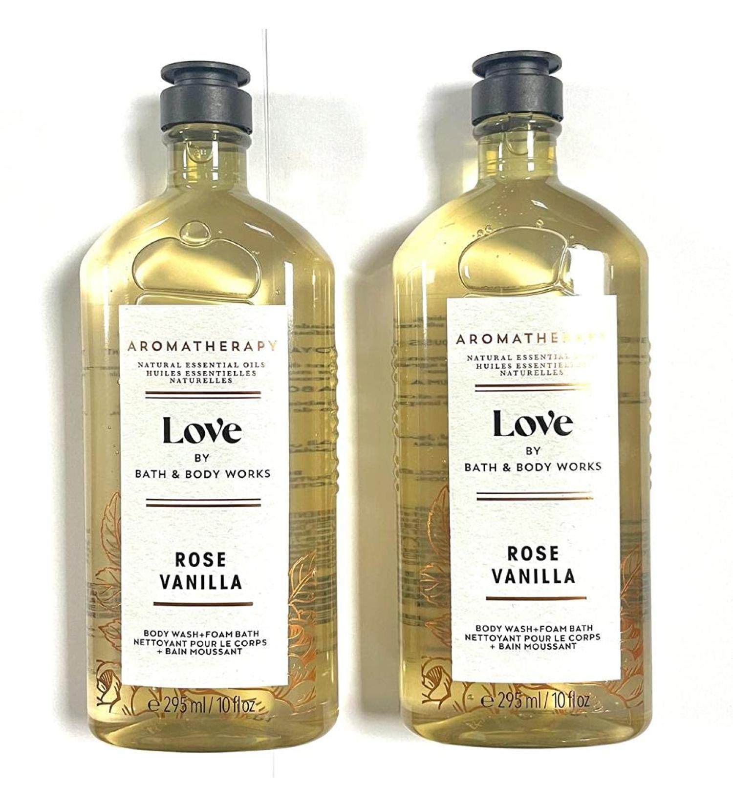 Bath & Body Works Aromatherapy Love Rose & Vanilla Shower Gel 2 Pack - 10 oz - Buy Online on GoSupps.com