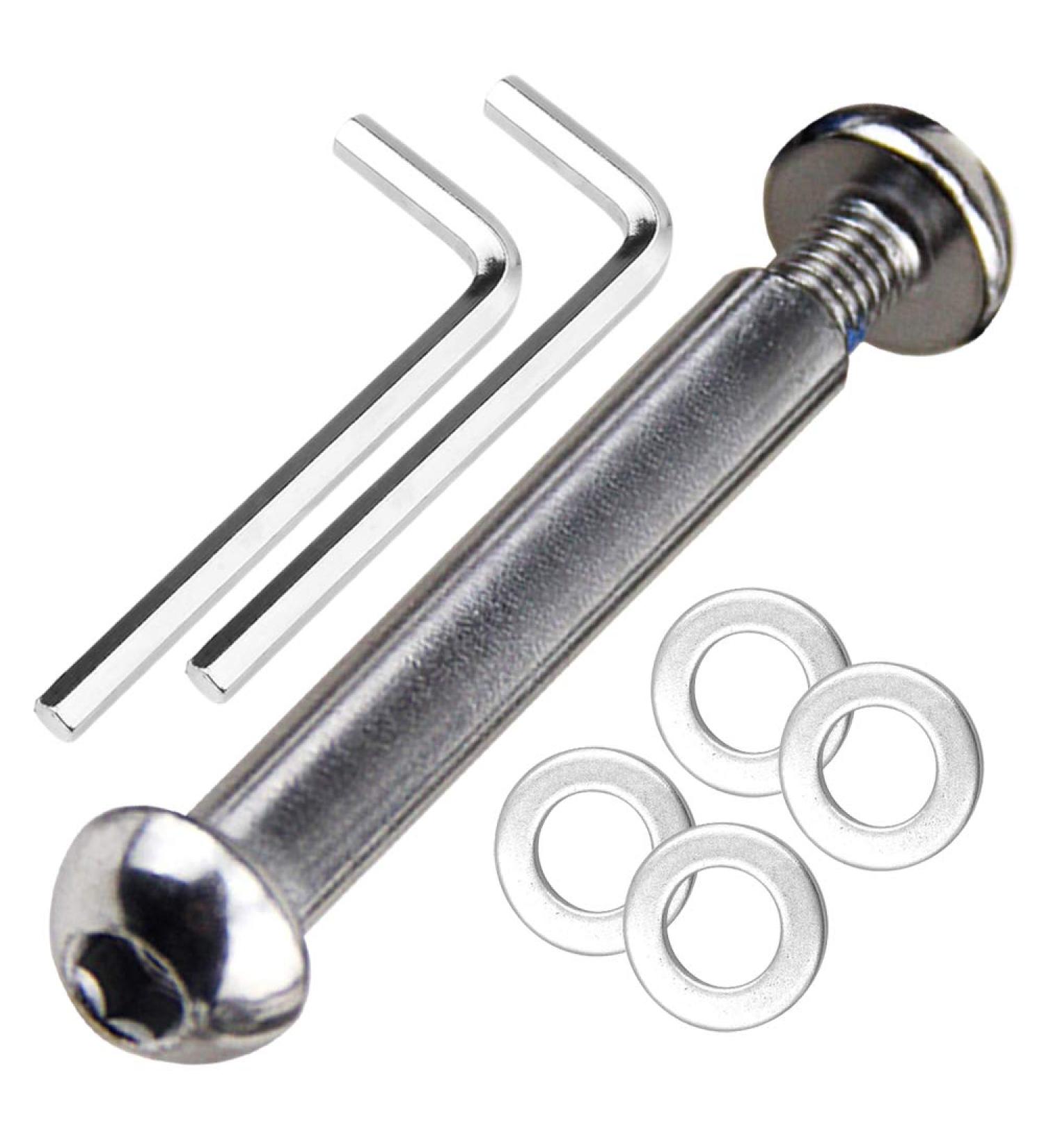 OTFAITP M8 Carbon Steel Axle Allen Screw Bolt Set for Stunt Scooter - 800+lb Capacity - Buy Online on GoSupps.com