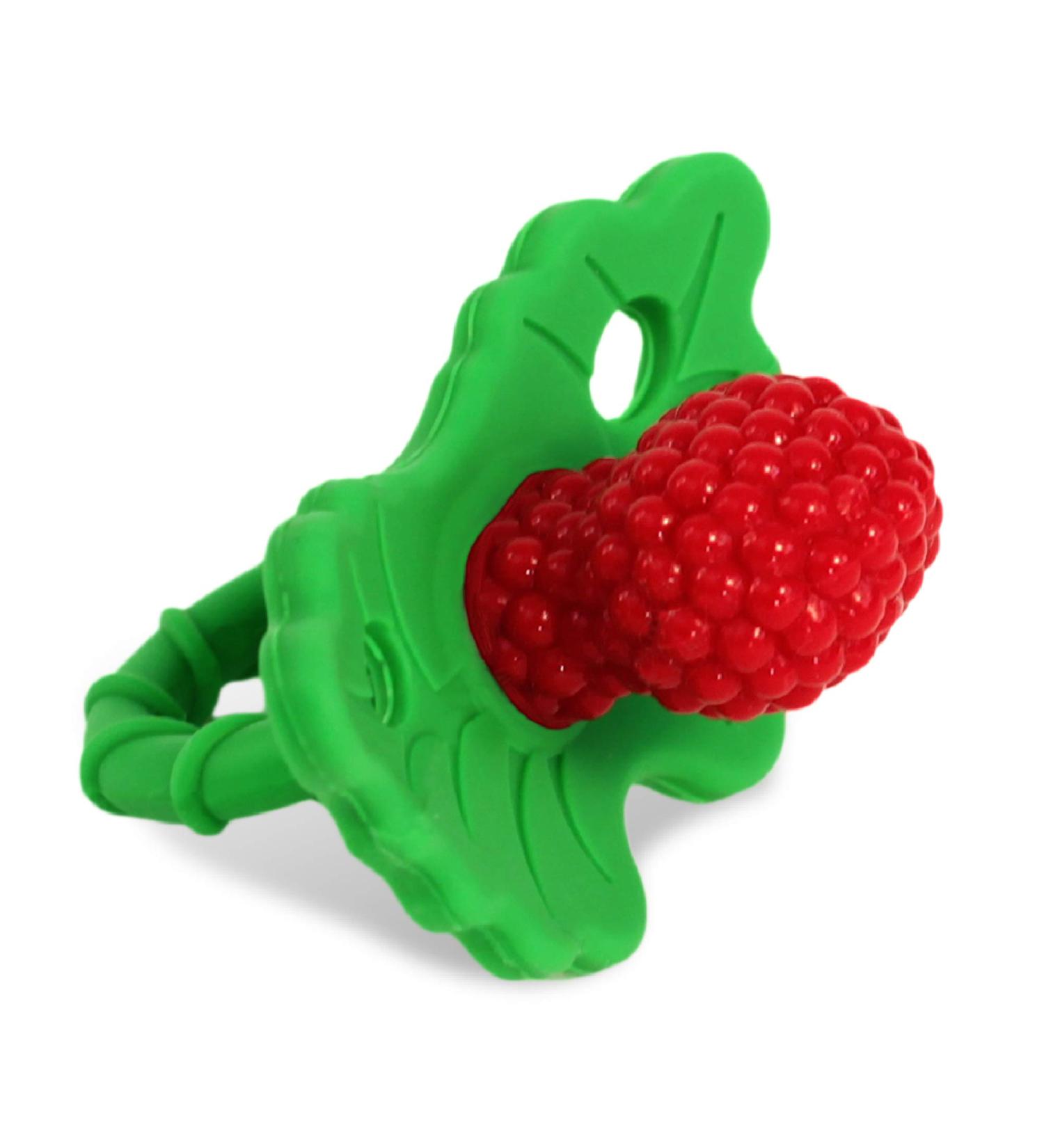 RaZbaby RaZberry Silicone Baby Teether Toy - Berrybumps for Soothing Sore Gums - BPA Free Teething Relief Pacifier - Hands Free Infant Teething Toy - Buy Online on GoSupps.com
