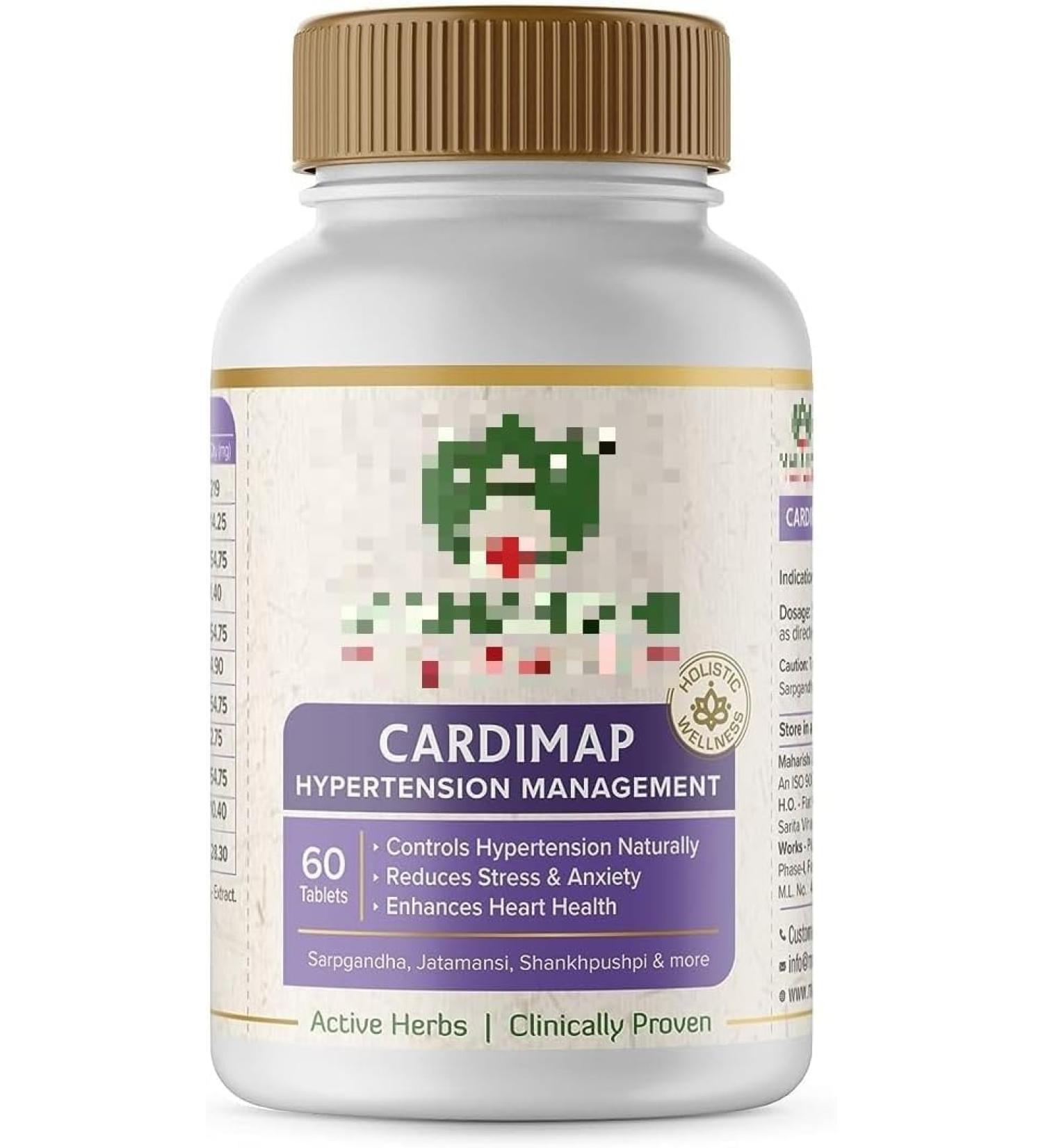 MA Cardimap | Unique Formulation | Synergy of 5 Herbs | Fast Onset of Action | 60 Tablets - by Bestdeals