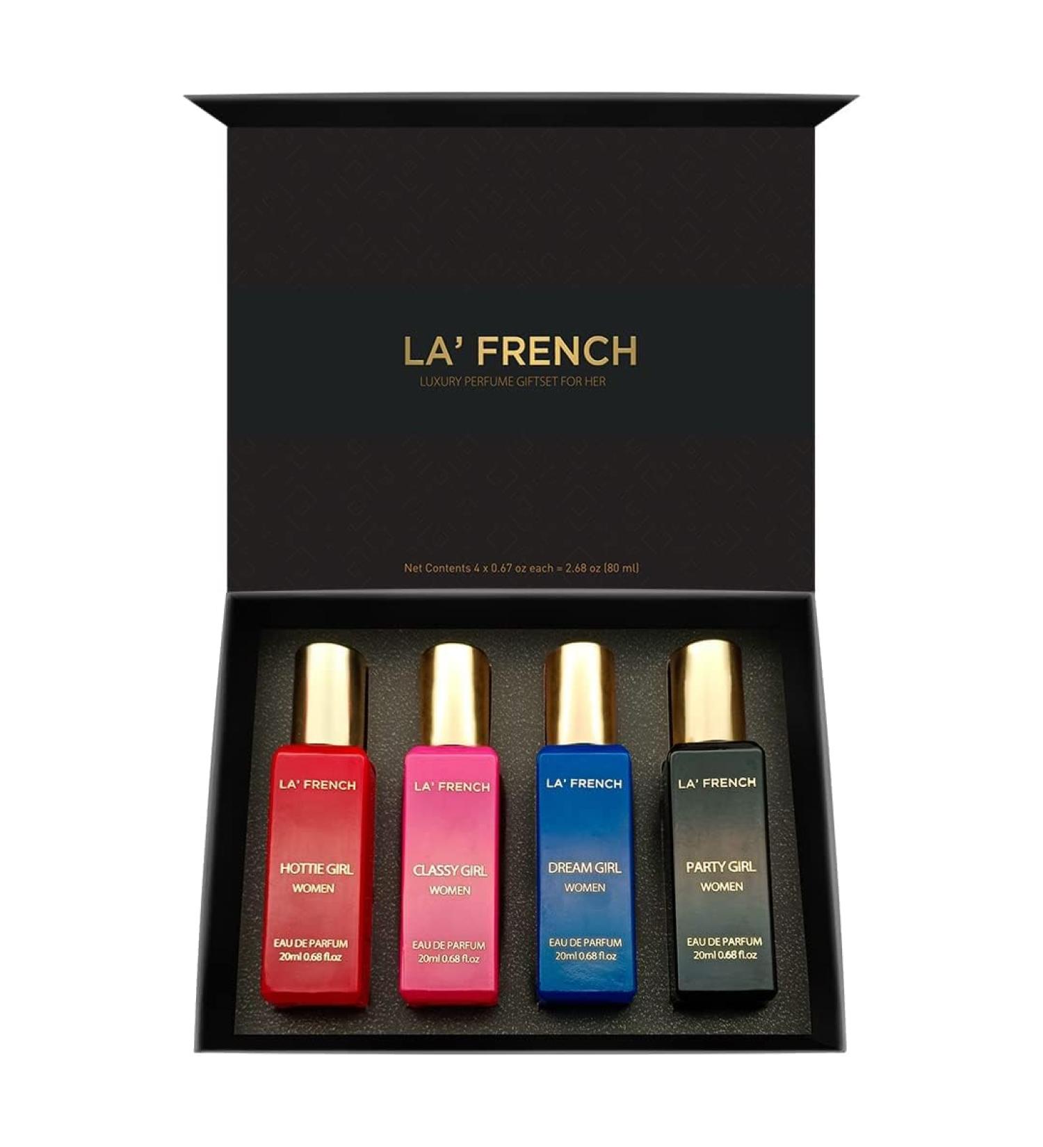 Luxury Perfume Gift SET For Her 4x20 ML | Luxury Scent Extra Long Lasting Eau De Parfum | Party Girl | Classy Girl Hottie Girl Dream Girl | Gift Set for Women - Buy Online on GoSupps.com