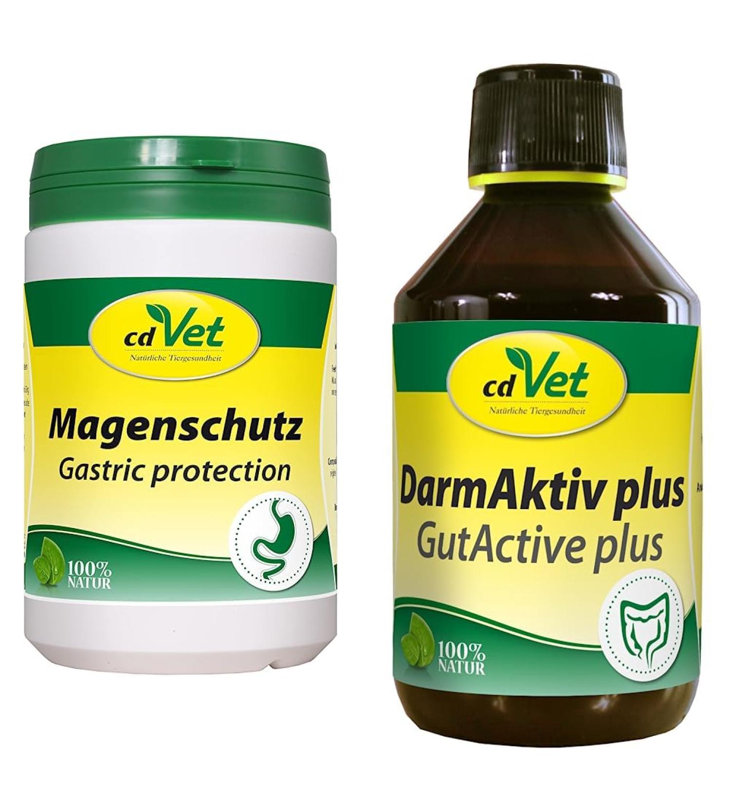 Buy CDVet Gastric Protection 400g & Intestinal Active Plus 250ml Bundle - Natural Stomach & Intestine Health for Dogs & Cats - International Shipping Available - Buy Online on GoSupps.com