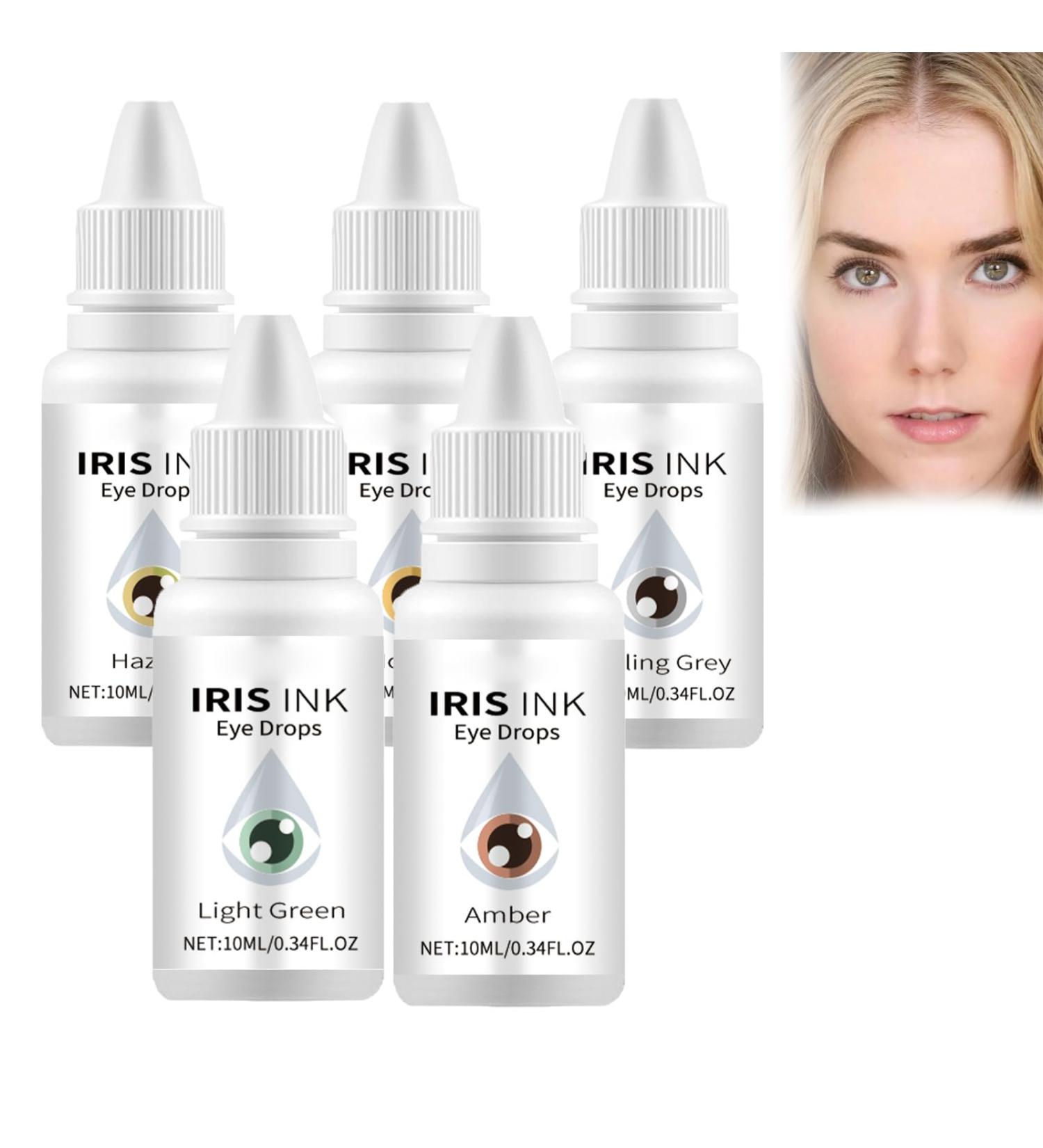 Buy Irisink Eye Drops - Change Eye Color with Only Drop - 10ml | Unique Color Change Drops (5PC) - Buy Online on GoSupps.com