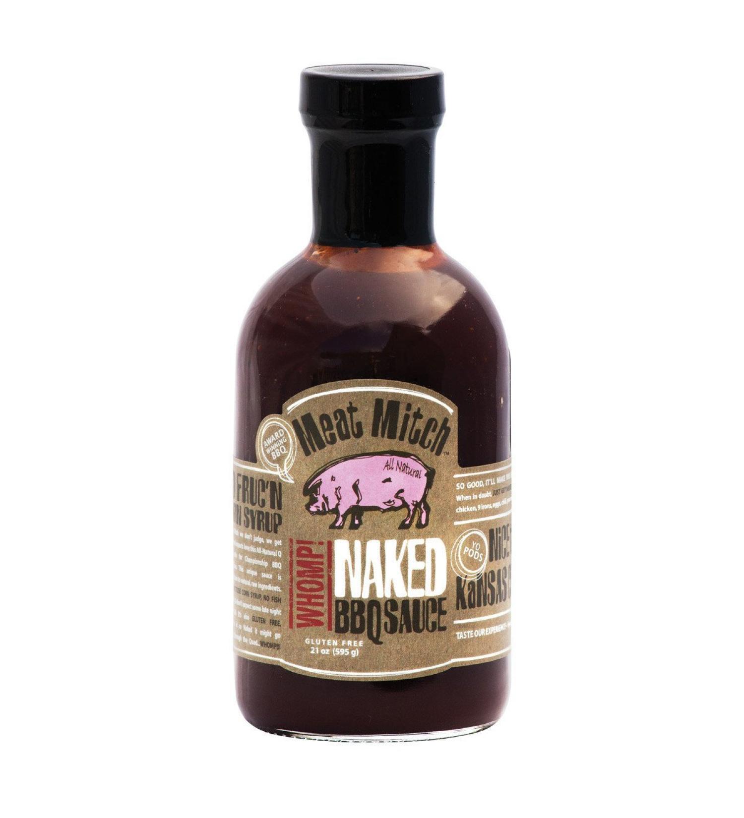 Meat Mitch Naked WHOMP! BBQ Sauce, 21.0 Ounce - No High Fructose Corn Syrup (HFCS-Free)