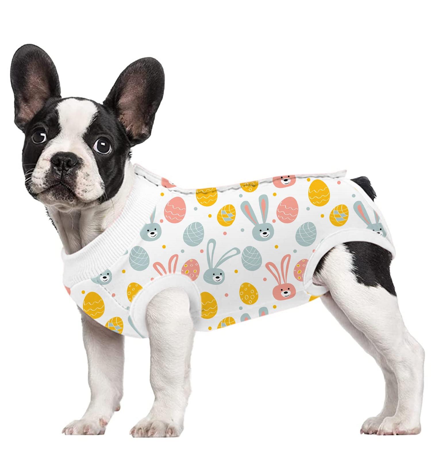 ZIMAOSHAN Dog Recovery Suit for Female/Male Dogs - Anti-Licking, Surgical Wound Protector, E-Collar Cone Alternative - S White Rabbit - Buy Online on GoSupps.com