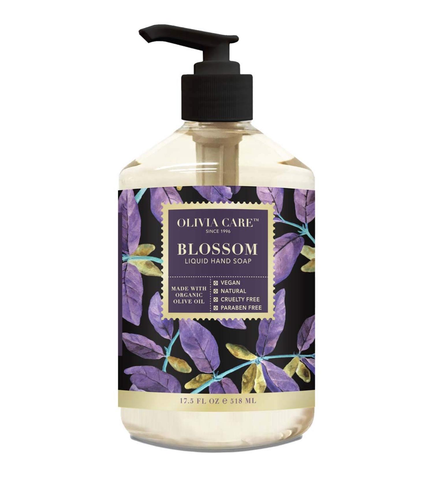 Olivia Care All Natural Liquid Hand Soap with Essential Oils - Germ-Fighting Moisturizing Hand Wash for Kitchen & Bathroom - 18.5 OZ - Buy Online on GoSupps.com