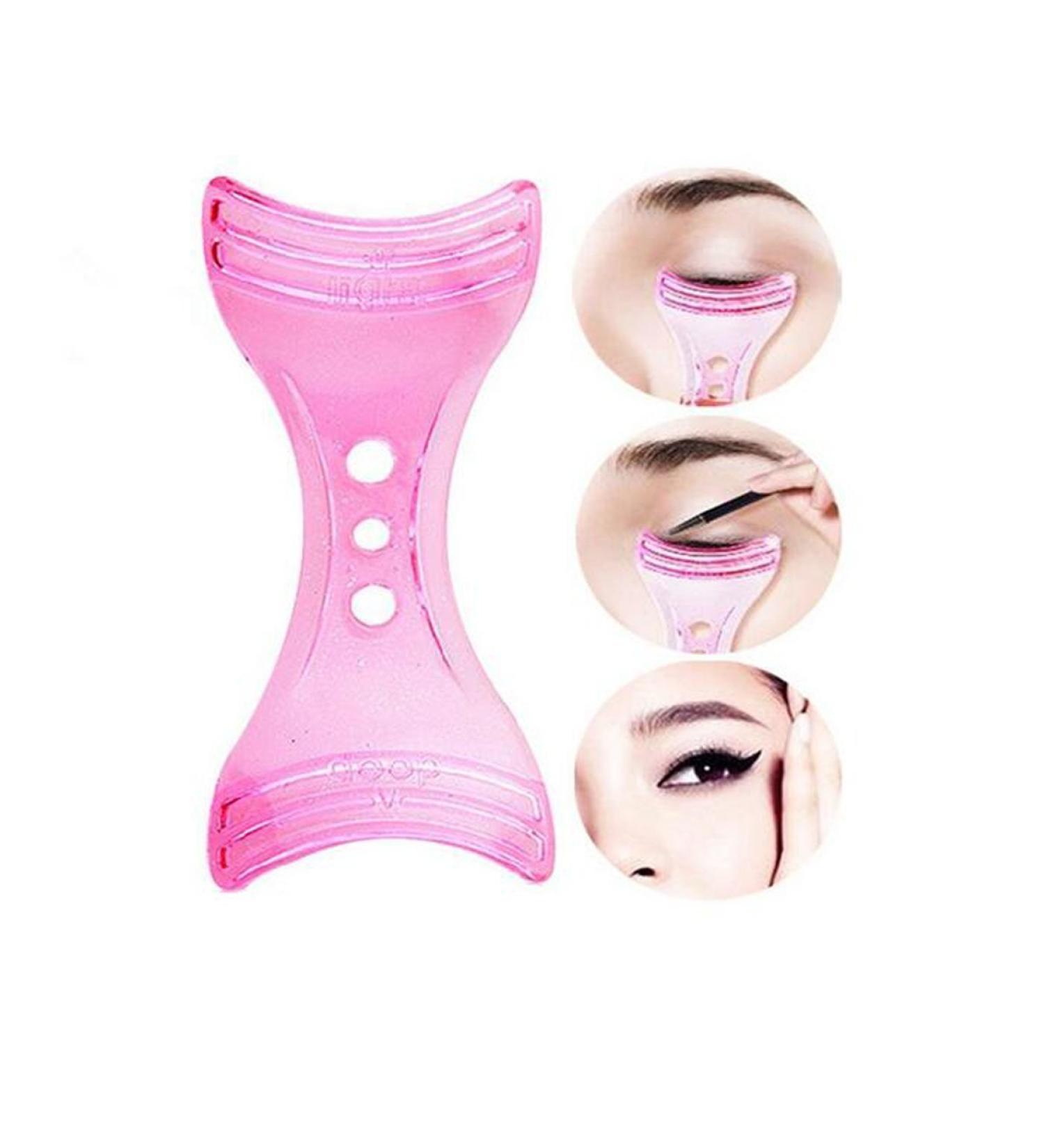 2PCS Women's Pink Eyeliner Stencil Shaper Set | Makeup Tool for Beginners - Buy Online on GoSupps.com