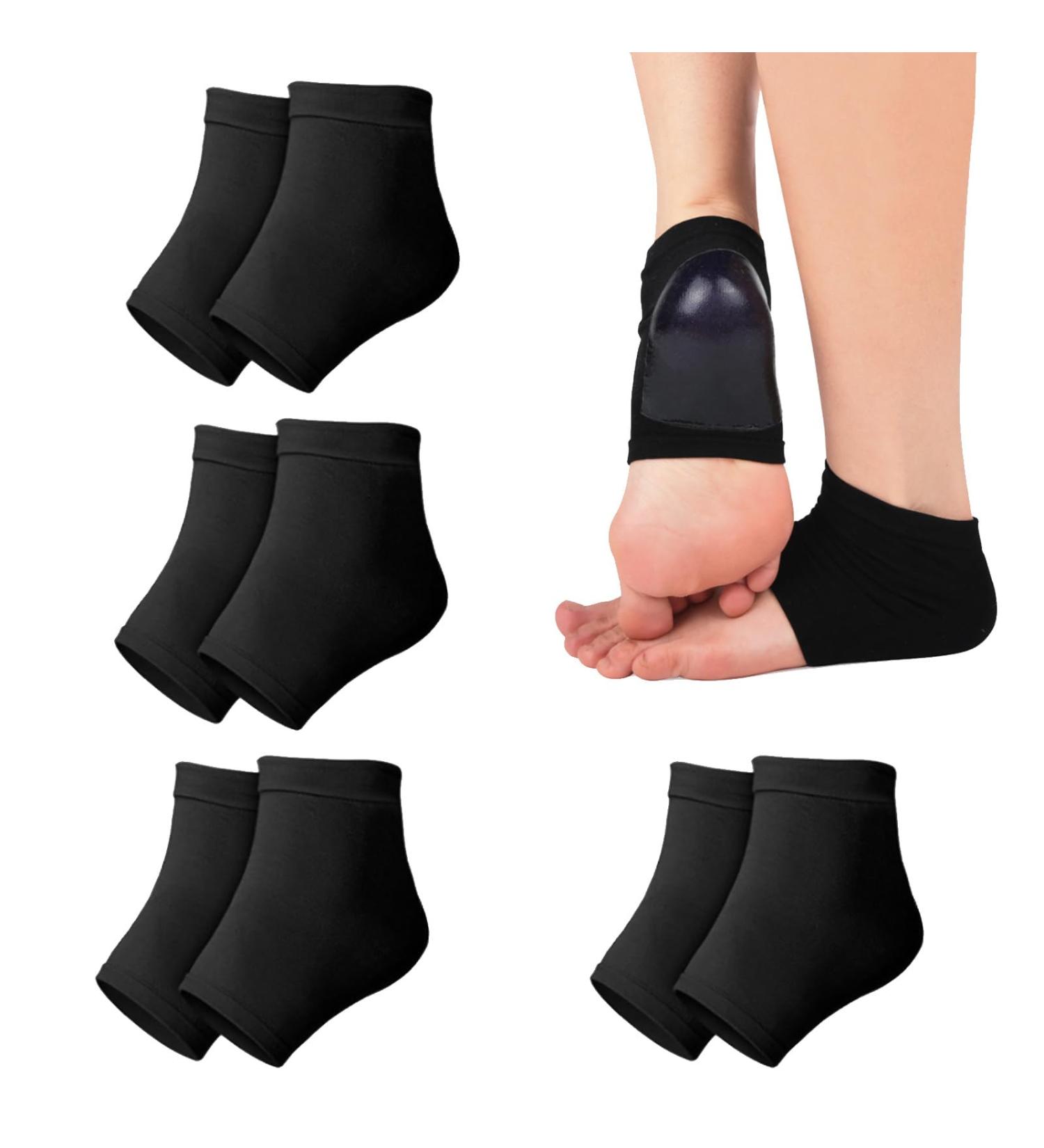 QSZHSL Pack of 4 pairs of moisturizing gel heel socks - Open heel socks - Foot protection - S - Buy Online on GoSupps.com