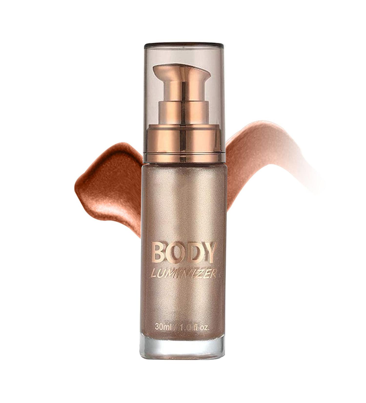 Rose Gold Body Shimmer Oil - Waterproof Liquid Highlighter for Face & Body Glow - Buy Online on GoSupps.com