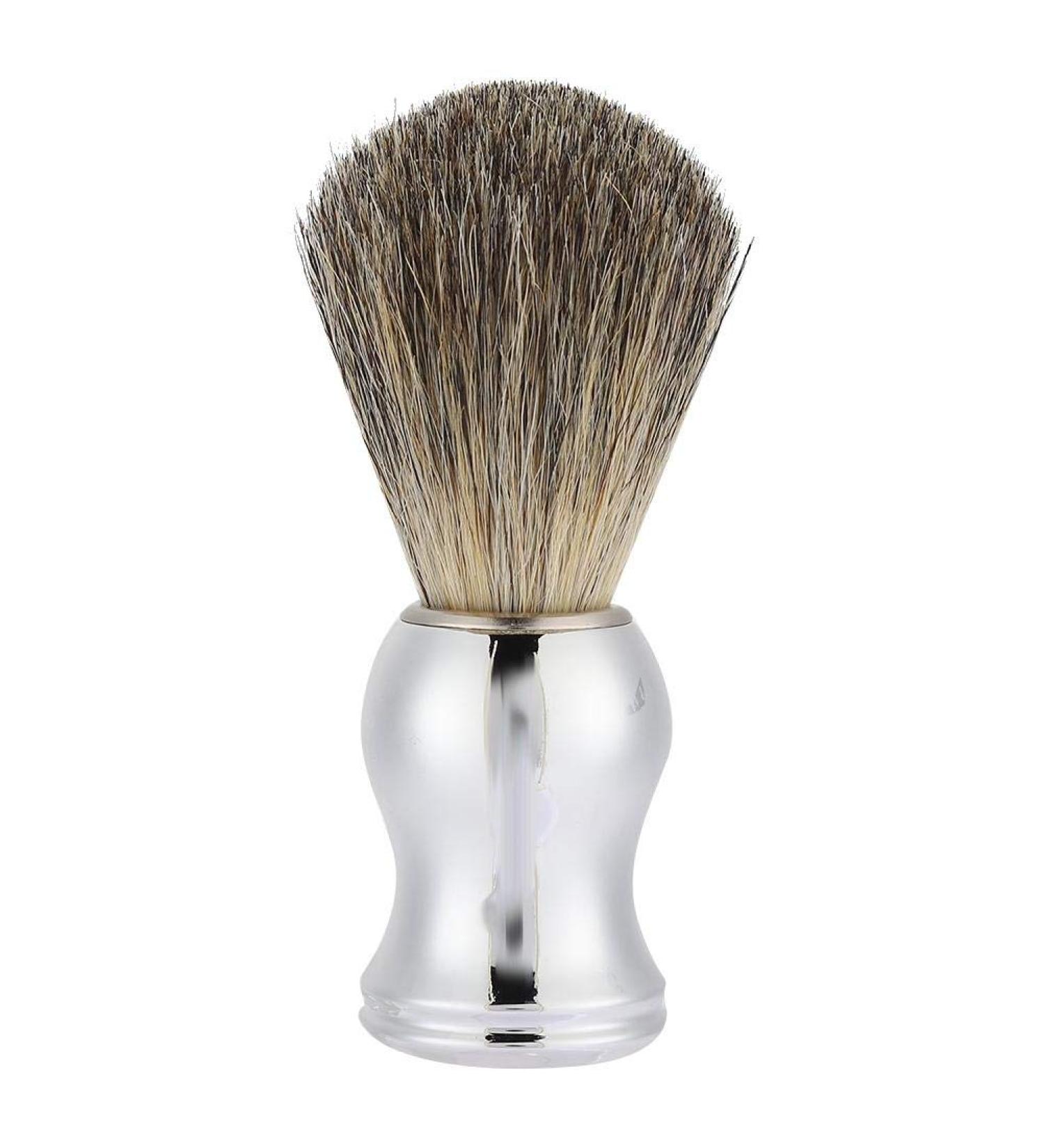 Premium Nylon Hair Shaving Brush for Men - Skin-Friendly Soft Beard Brush with Rich Foam - Perfect Gift & Portable Styling Tool - Buy Online on GoSupps.com