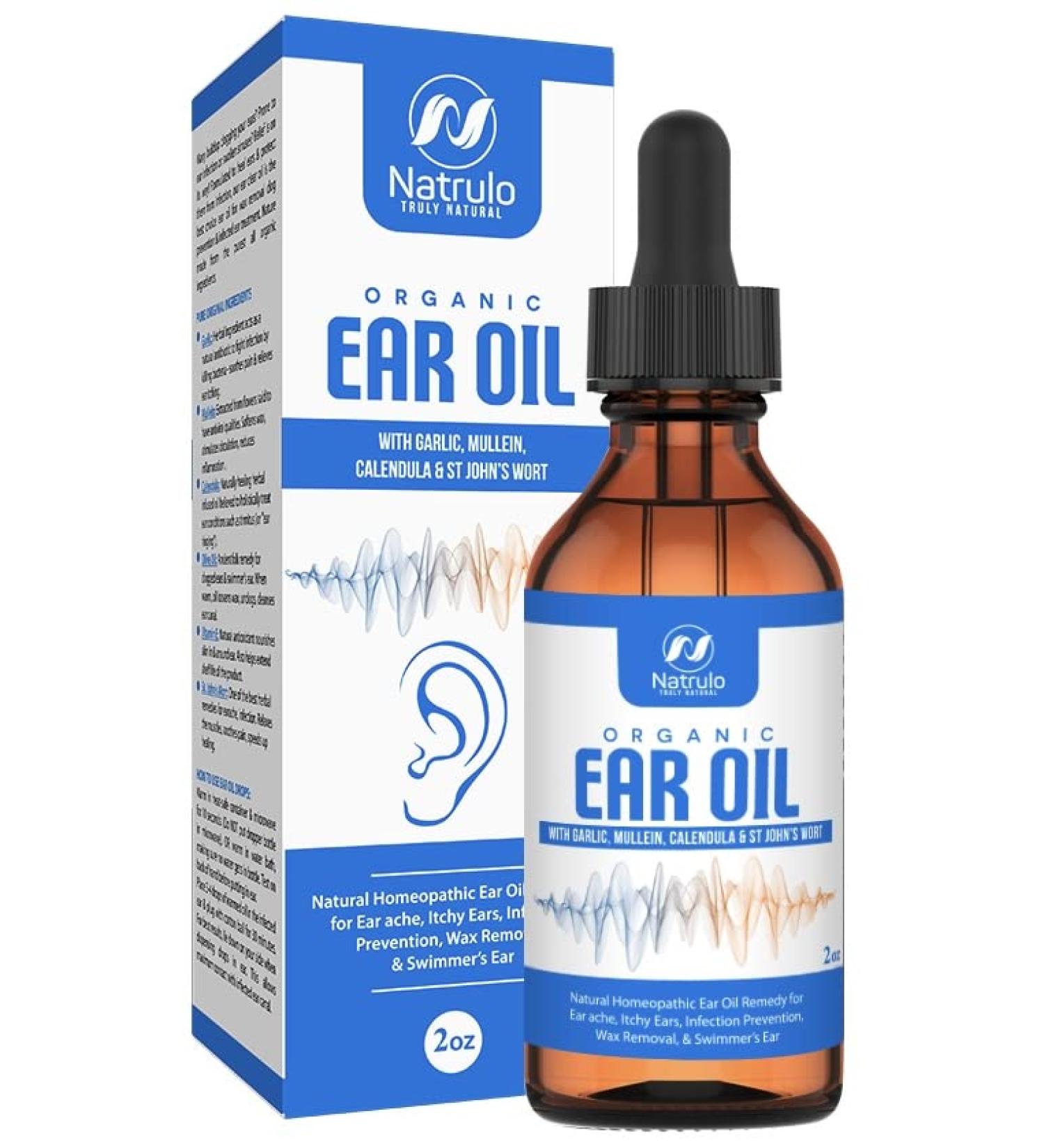 Organic Ear Oil for Infections - Natural Eardrops for Prevention & Relief - Made in USA - Buy Online on GoSupps.com
