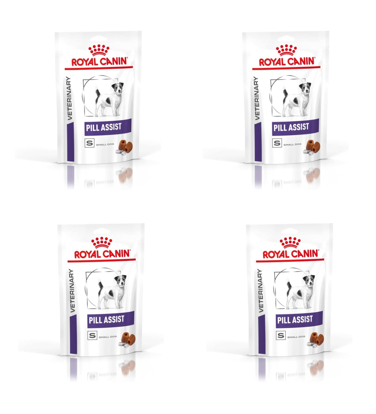 Royal Canin Pill Assist Small Dog | Pack of 4 | 4 x 90 g | Moldable kibble for the administration of medication in Adult Small Breed Dogs weighing less than 10 kg - Buy Online on GoSupps.com