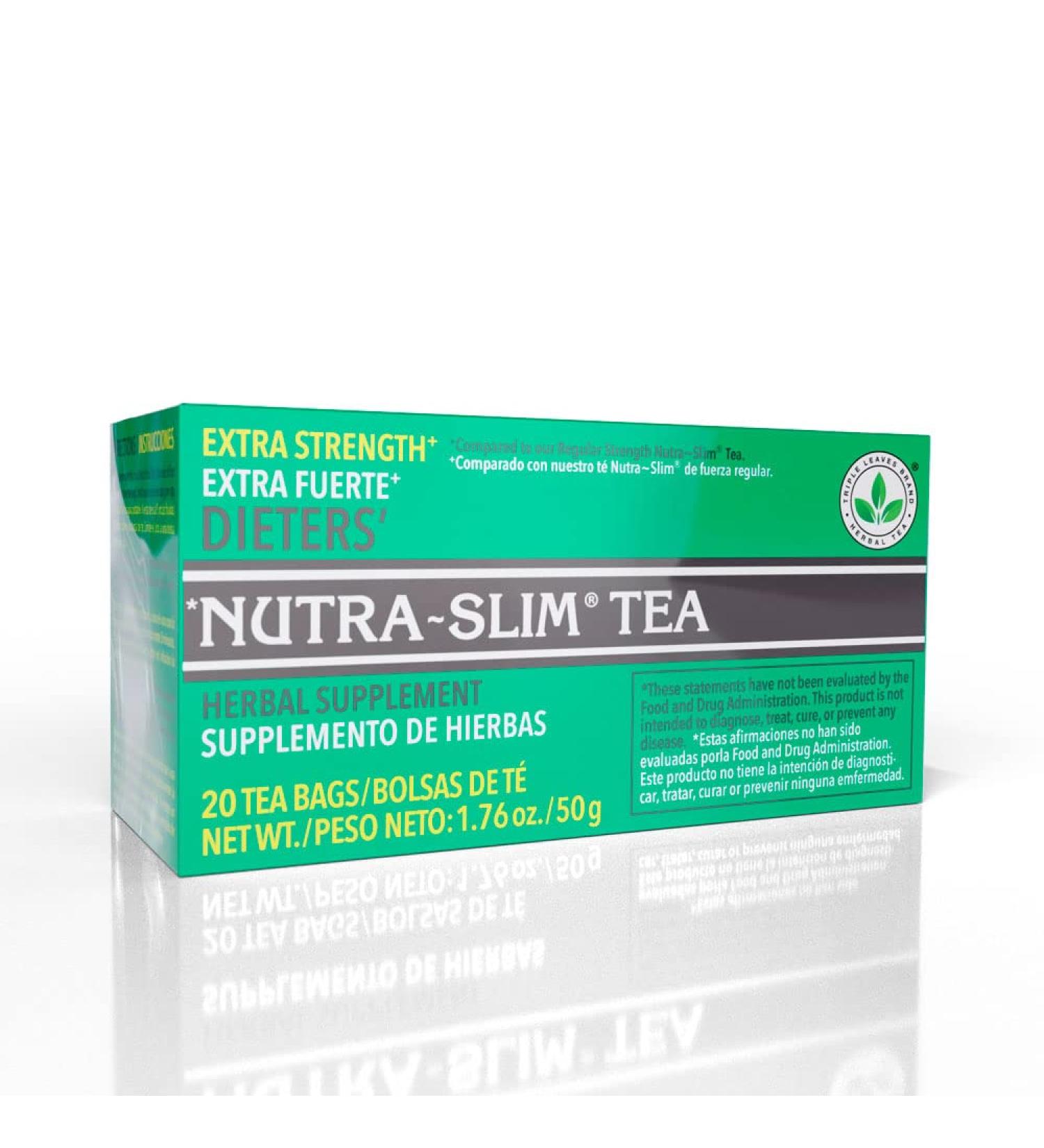 Triple Leaves Nutra-Slim Tea - Extra Strength Dieters Tea (20 Tea Bags) - Buy Online on GoSupps.com