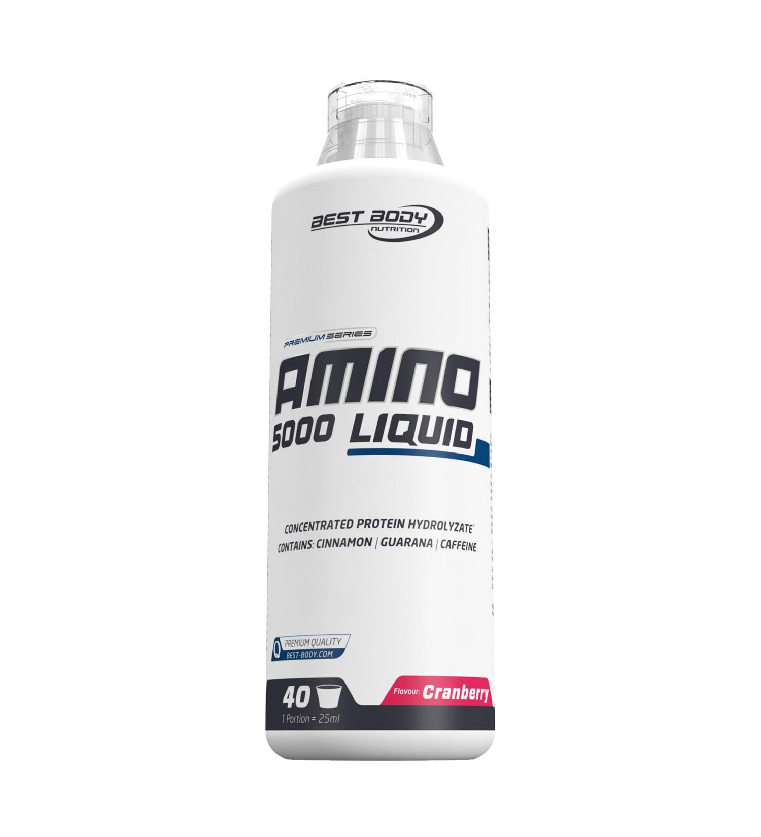Buy Best Body Nutrition Amino Liquid 5000 Cranberry - High-Quality 1L Protein & Amino Acids Supplement - Buy Online on GoSupps.com